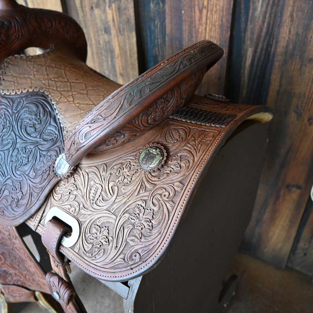 14" USED JEFF SMITH MARY WALKER BARREL SADDLE - Image 3