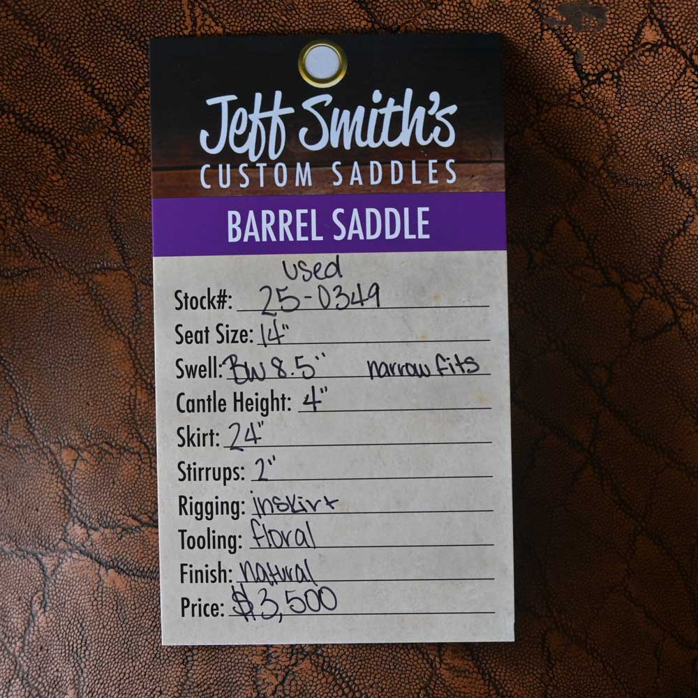 14" USED JEFF SMITH MARY WALKER BARREL SADDLE - Image 5