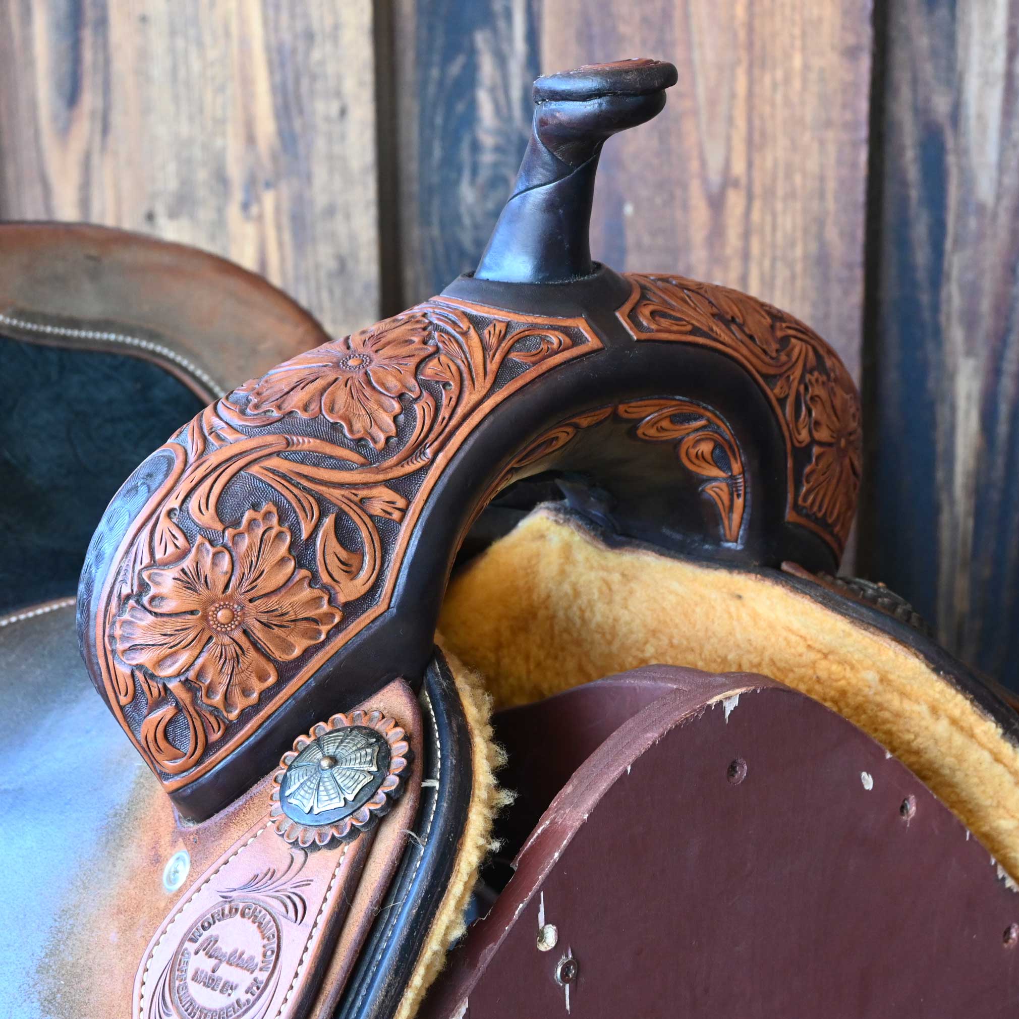 14" USED JEFF SMITH MARY WALKER BARREL SADDLE - Image 2