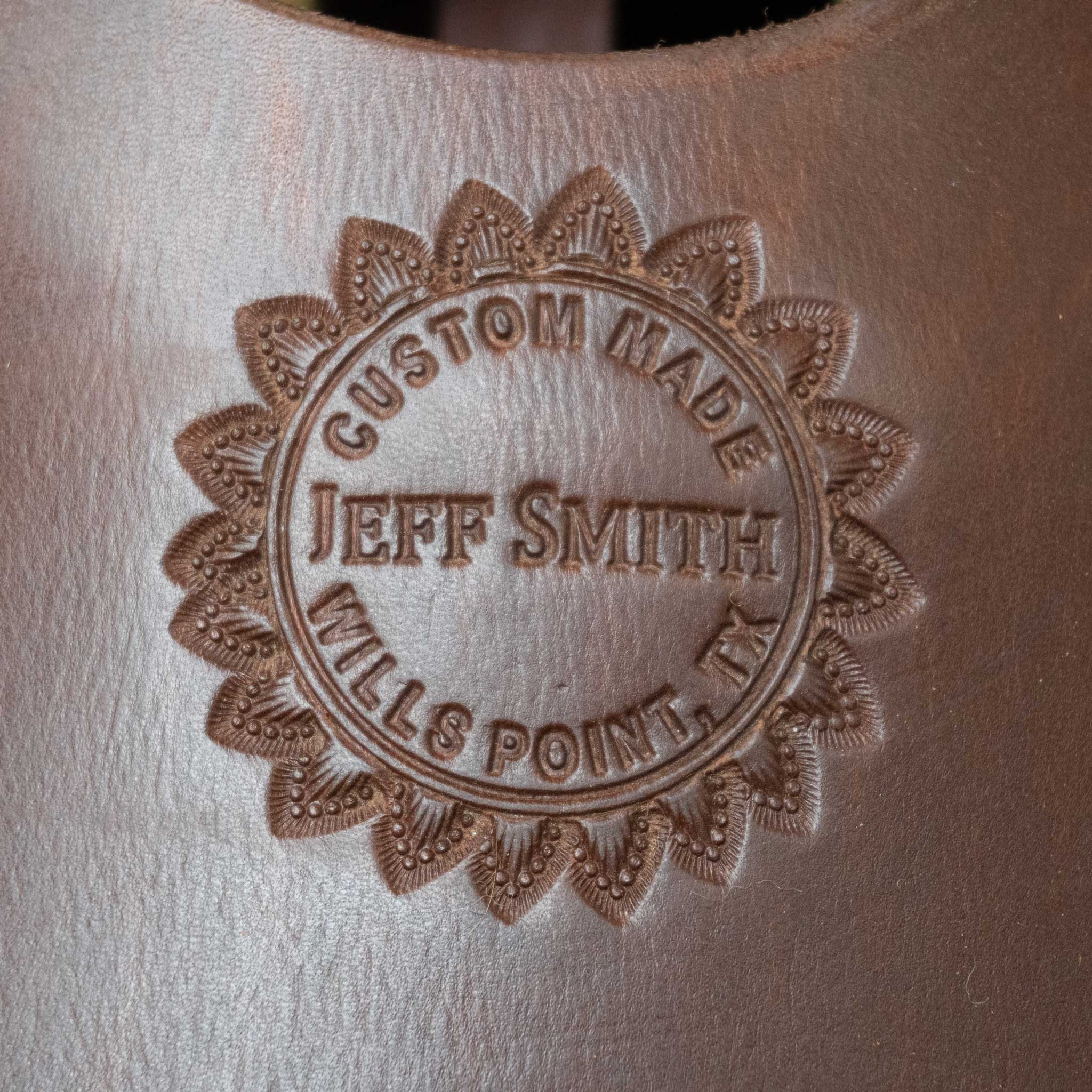 14" USED JEFF SMITH TEAM ROPING SADDLE - Image 4
