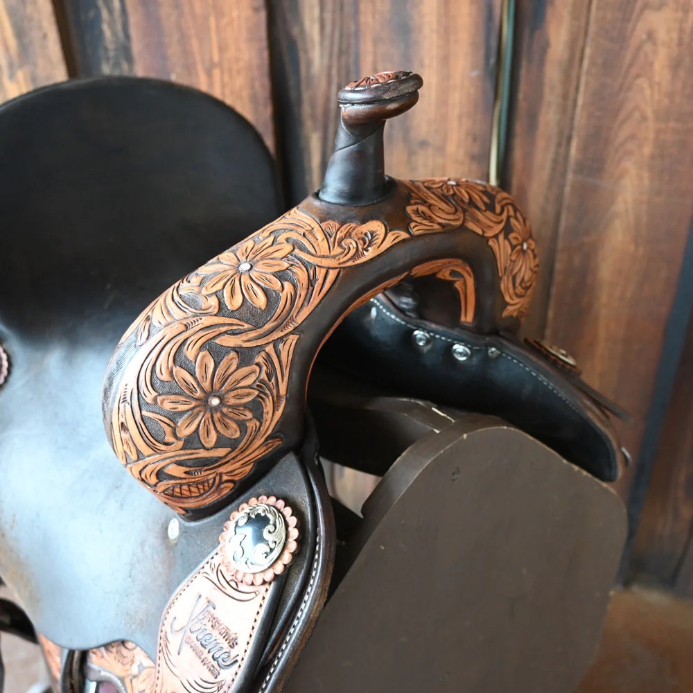 14" USED JEFF SMITH XTREME BARREL SADDLE - Image 2