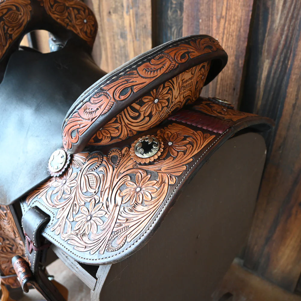 14" USED JEFF SMITH XTREME BARREL SADDLE - Image 3
