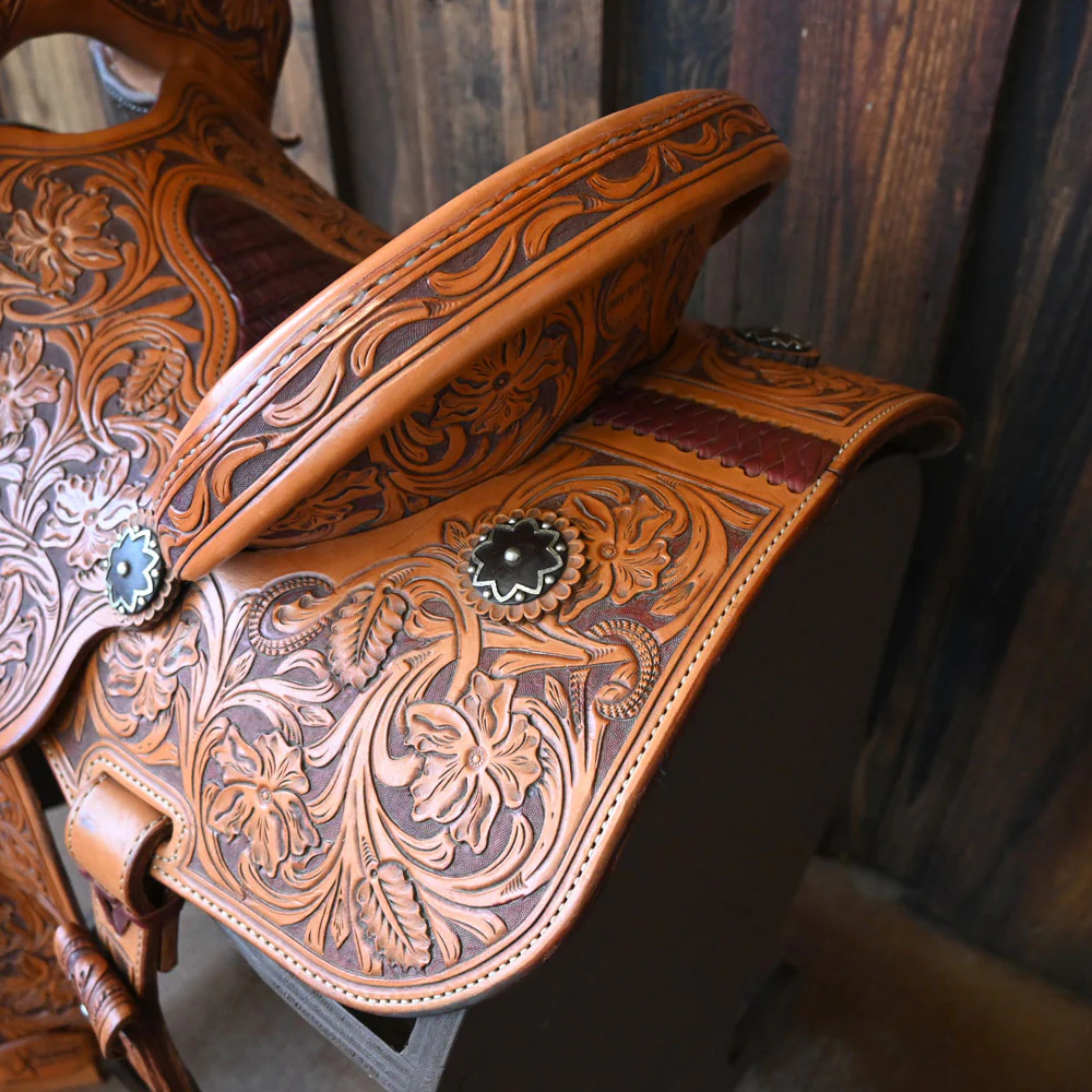 14" USED JEFF SMITH XTREME BARREL SADDLE - Image 3