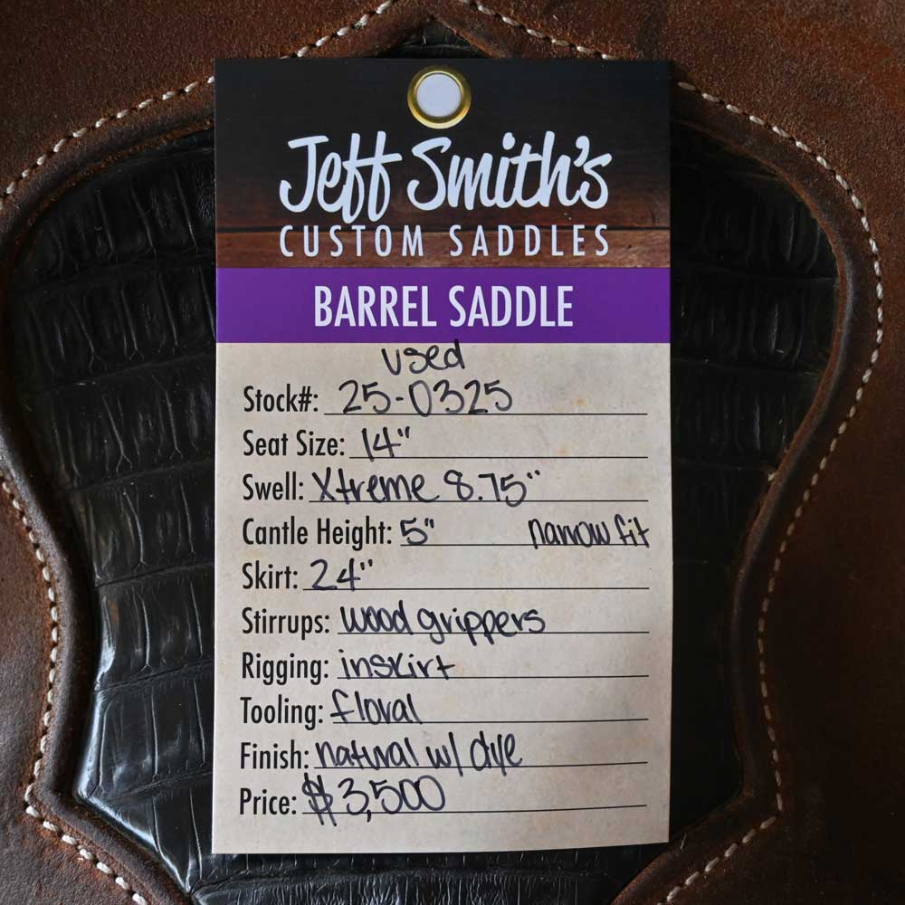 14" USED JEFF SMITH XTREME BARREL SADDLE - Image 5