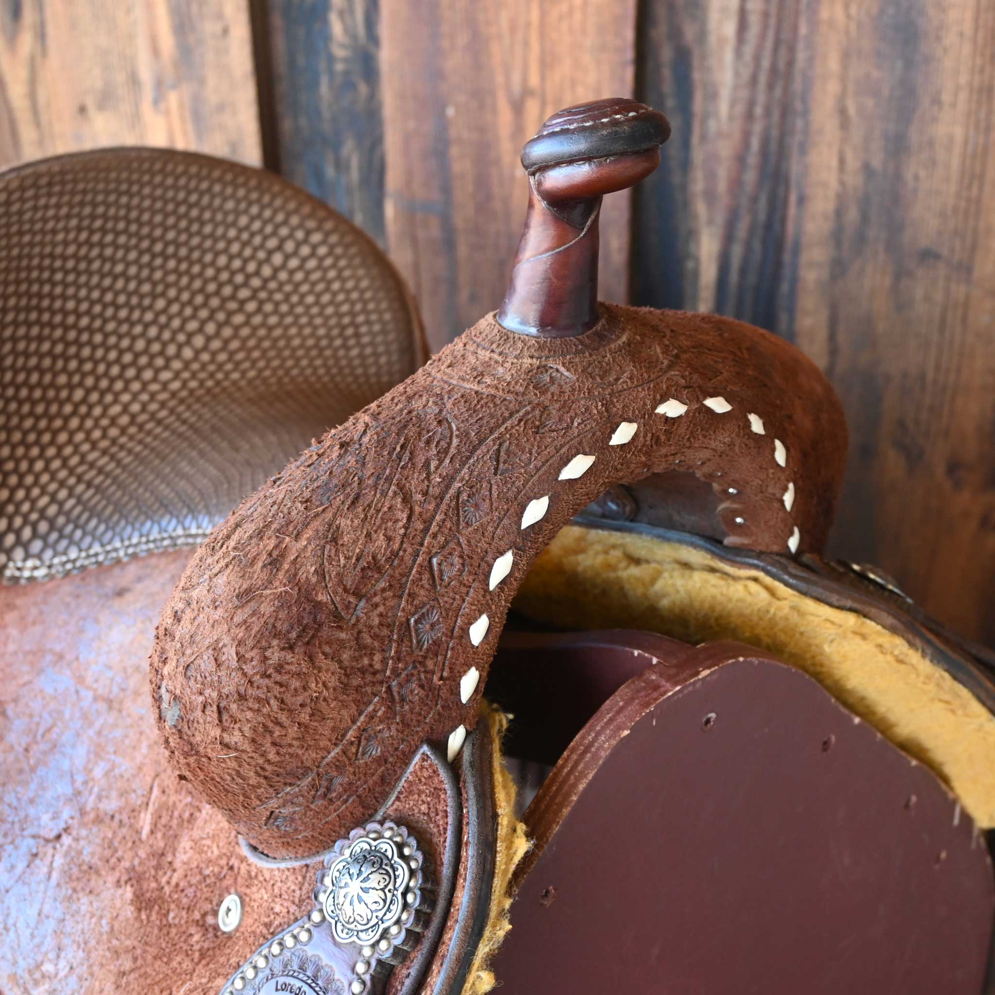 14" USED LOREDO BARREL SADDLE - Image 2