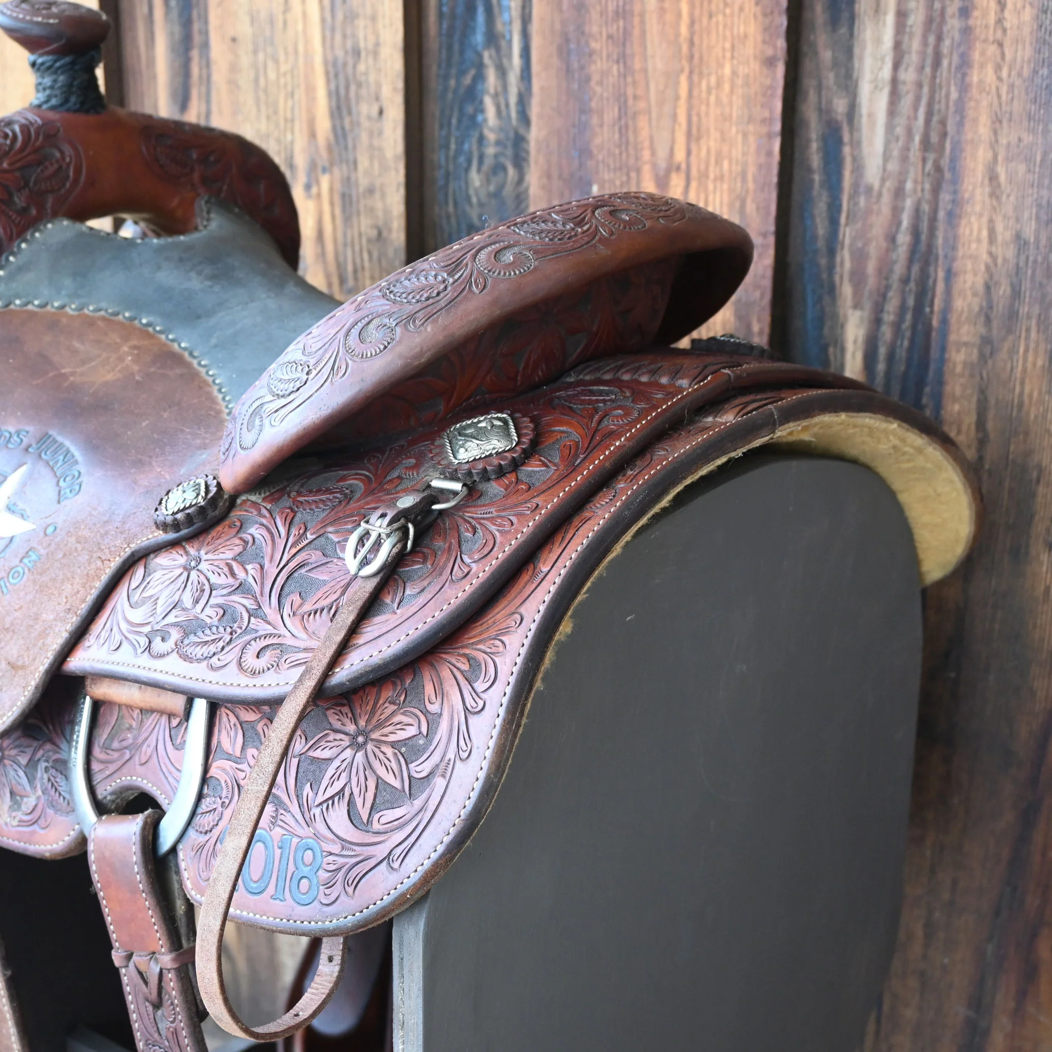 14" USED MARTIN CALF ROPING SADDLE - Image 3