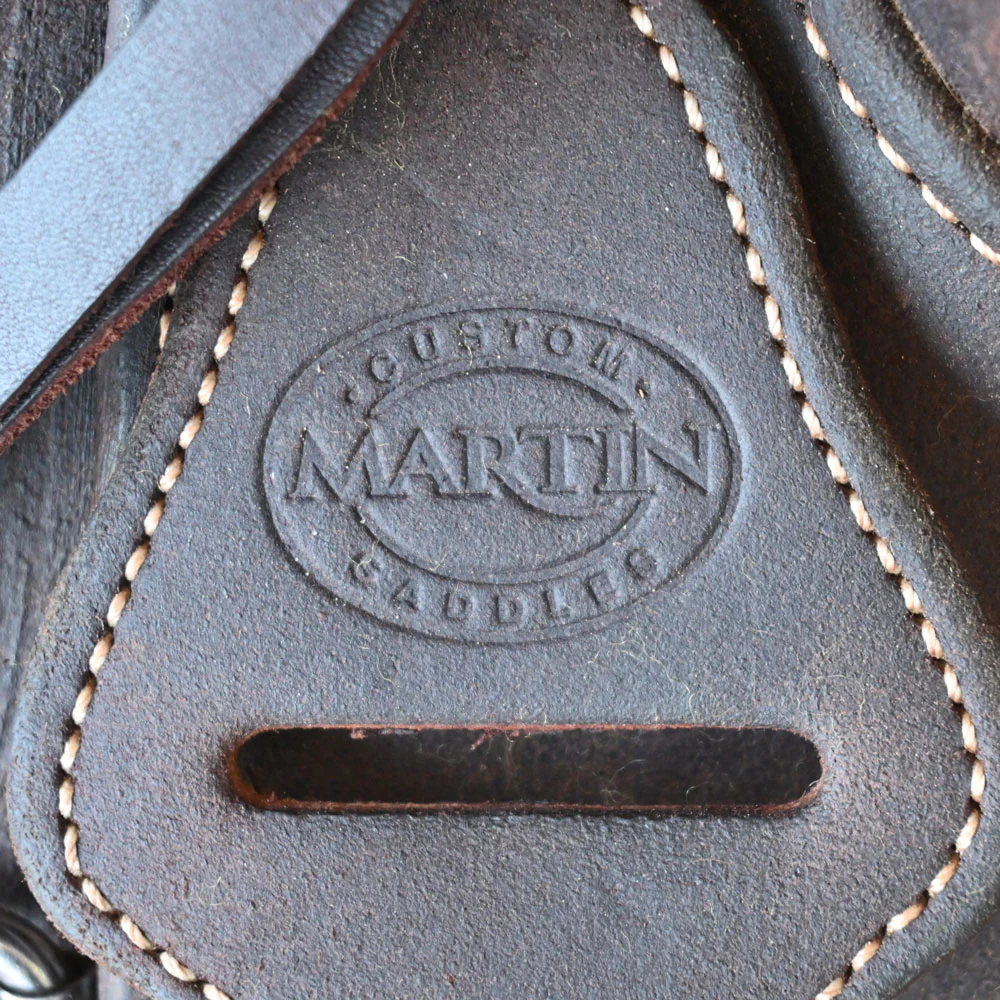 14" USED MARTIN TEAM ROPING SADDLE - Image 4