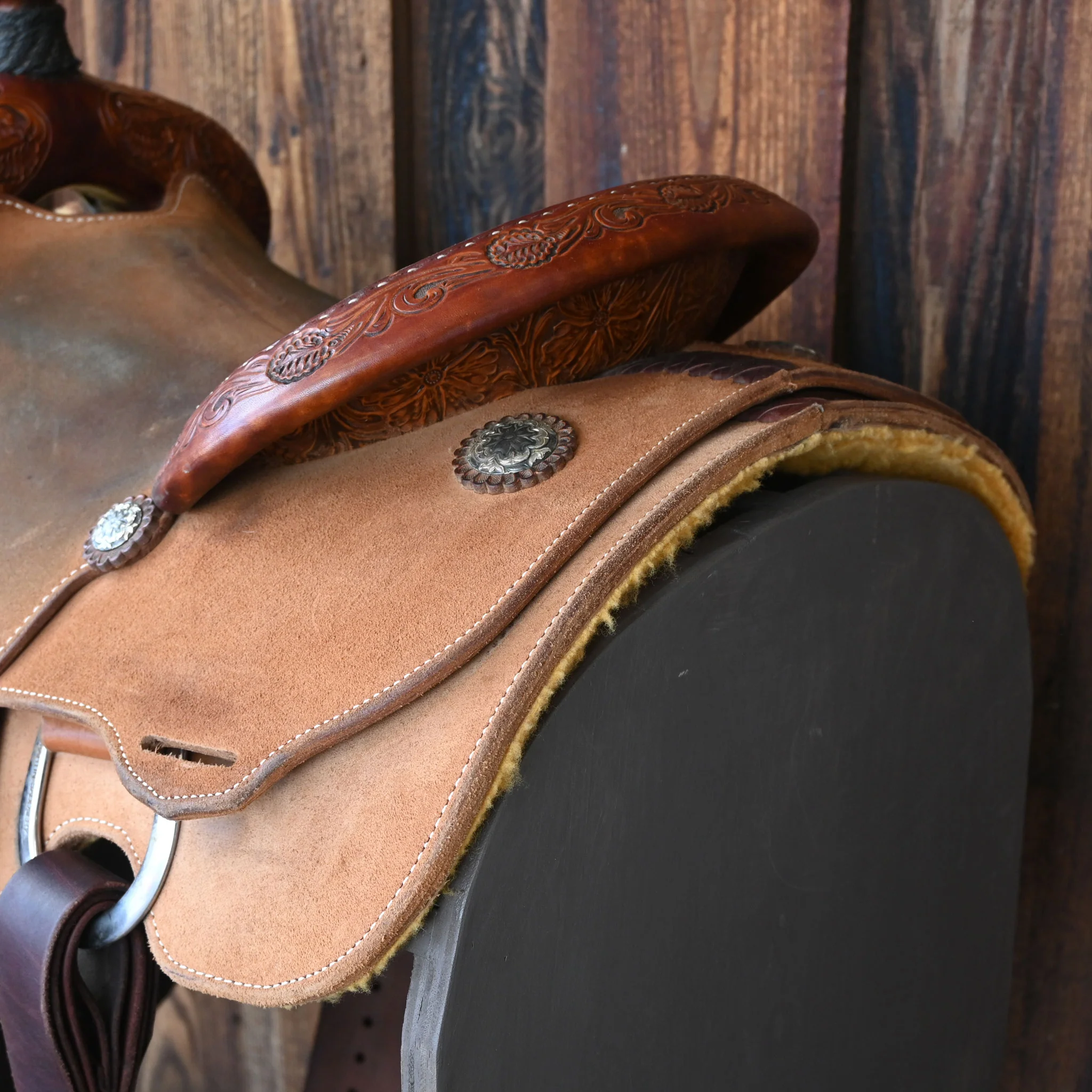 14" USED MARTIN CALF ROPING SADDLE - Image 3
