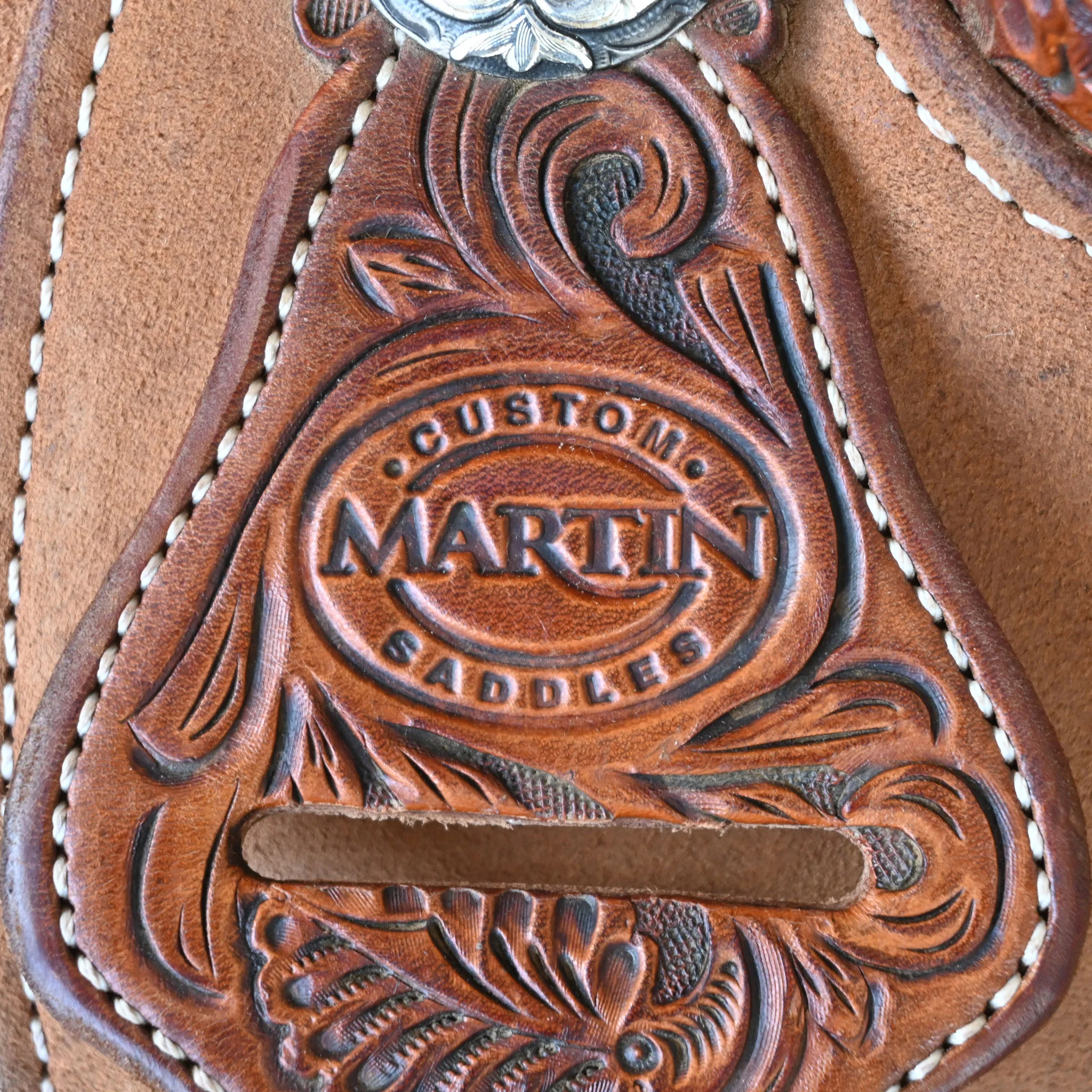 14" USED MARTIN CALF ROPING SADDLE - Image 4