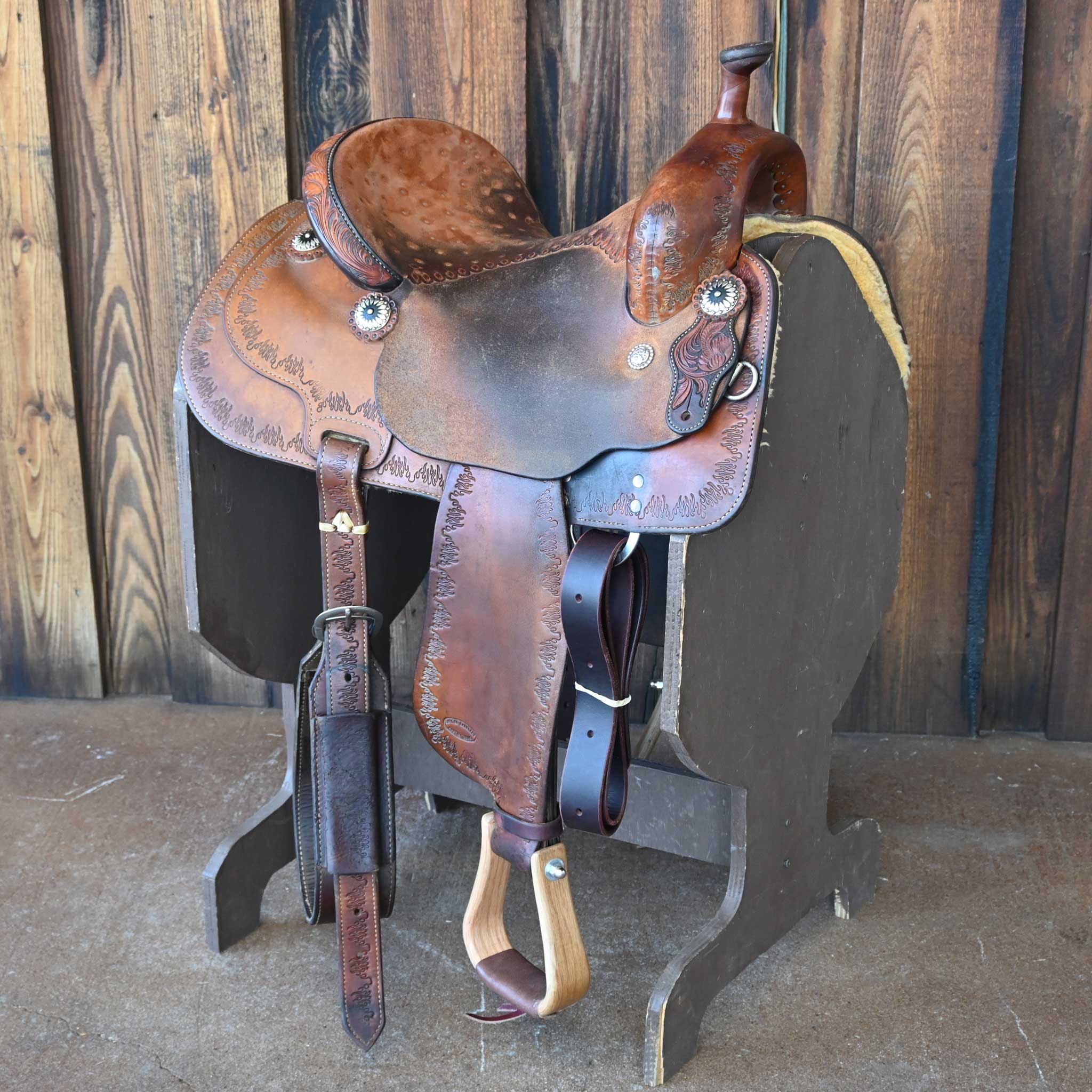 14" USED MONTY REEDY BARREL SADDLE
