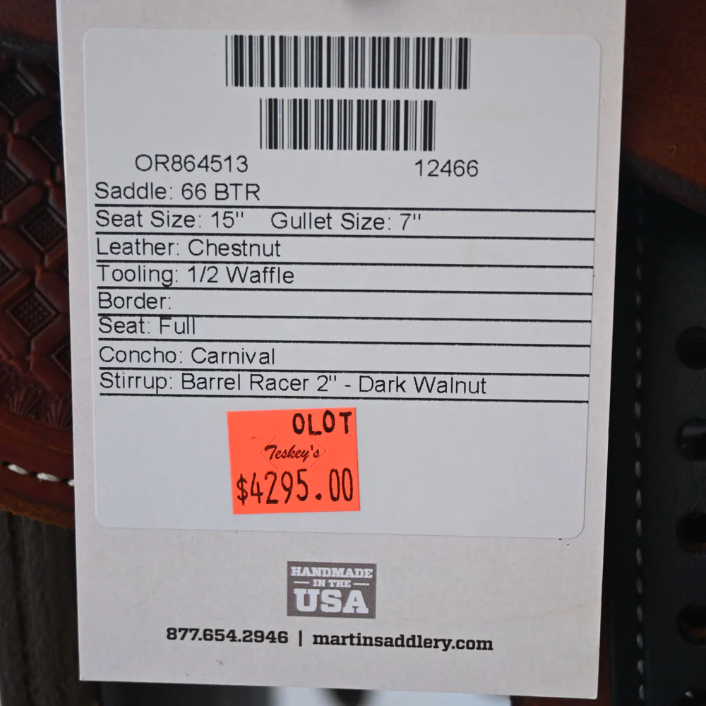 15" MARTIN BTR BARREL SADDLE - Image 3