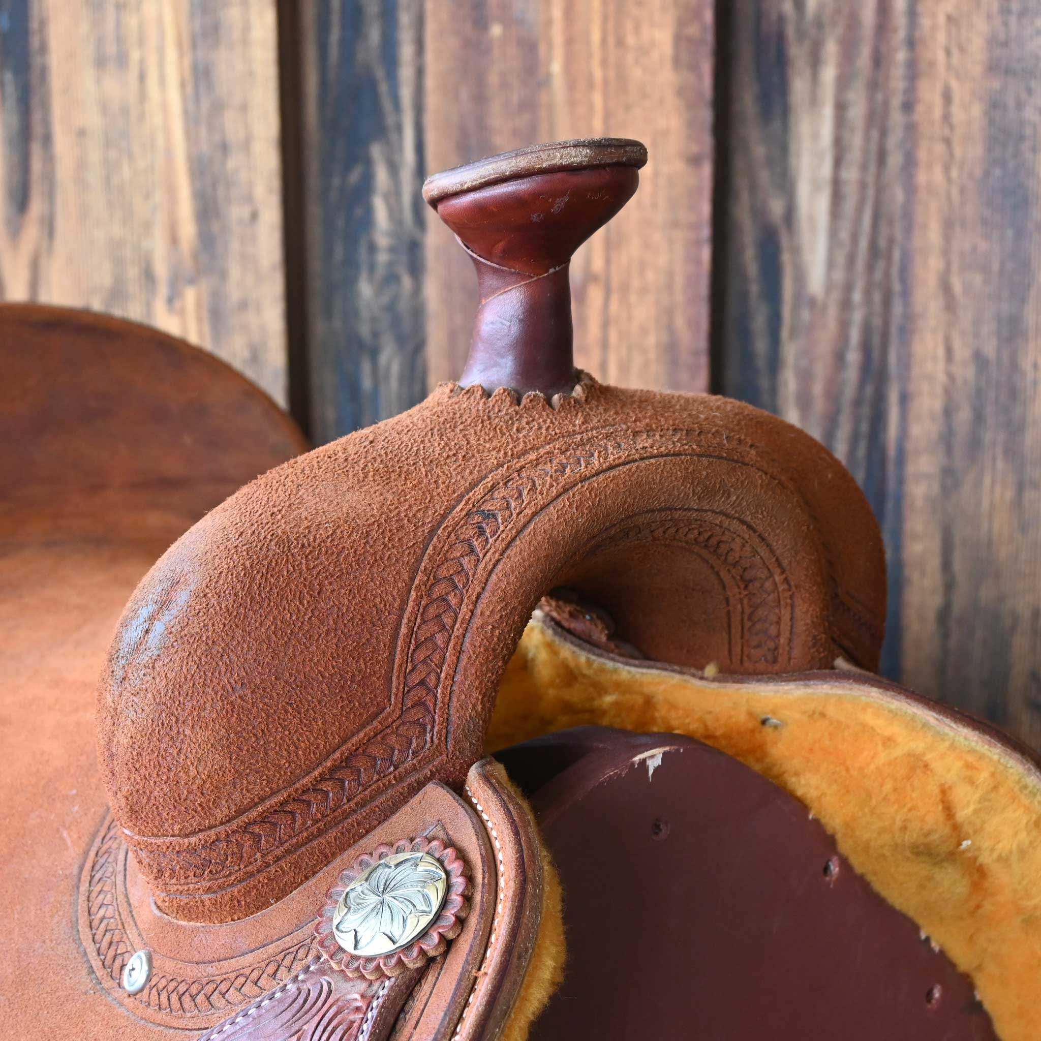 15.5" DEMO JEFF SMITH TEAM ROPING SADDLE - Image 2