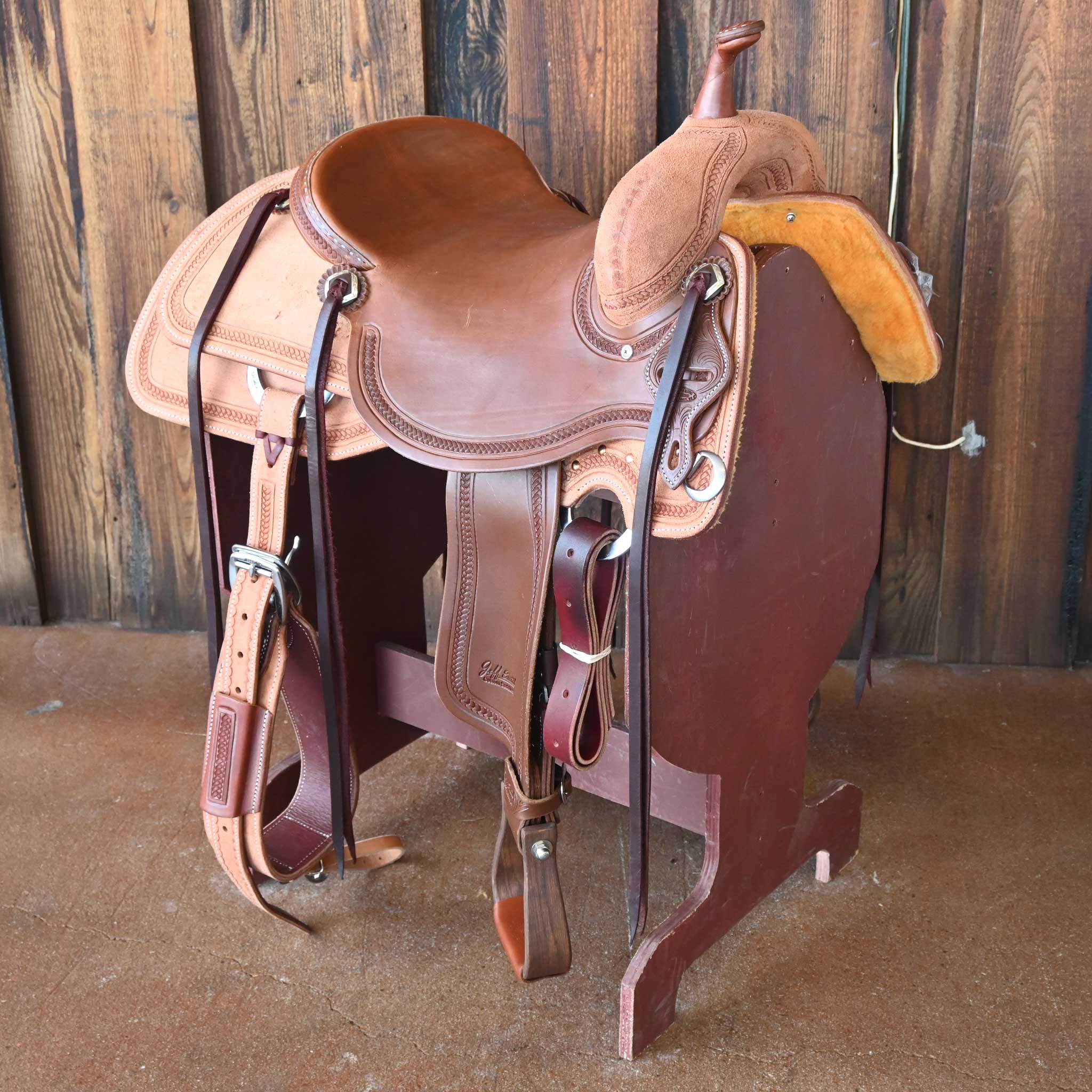 15.5" JEFF SMITH BEAU GALYEAN CUTTING SADDLE
