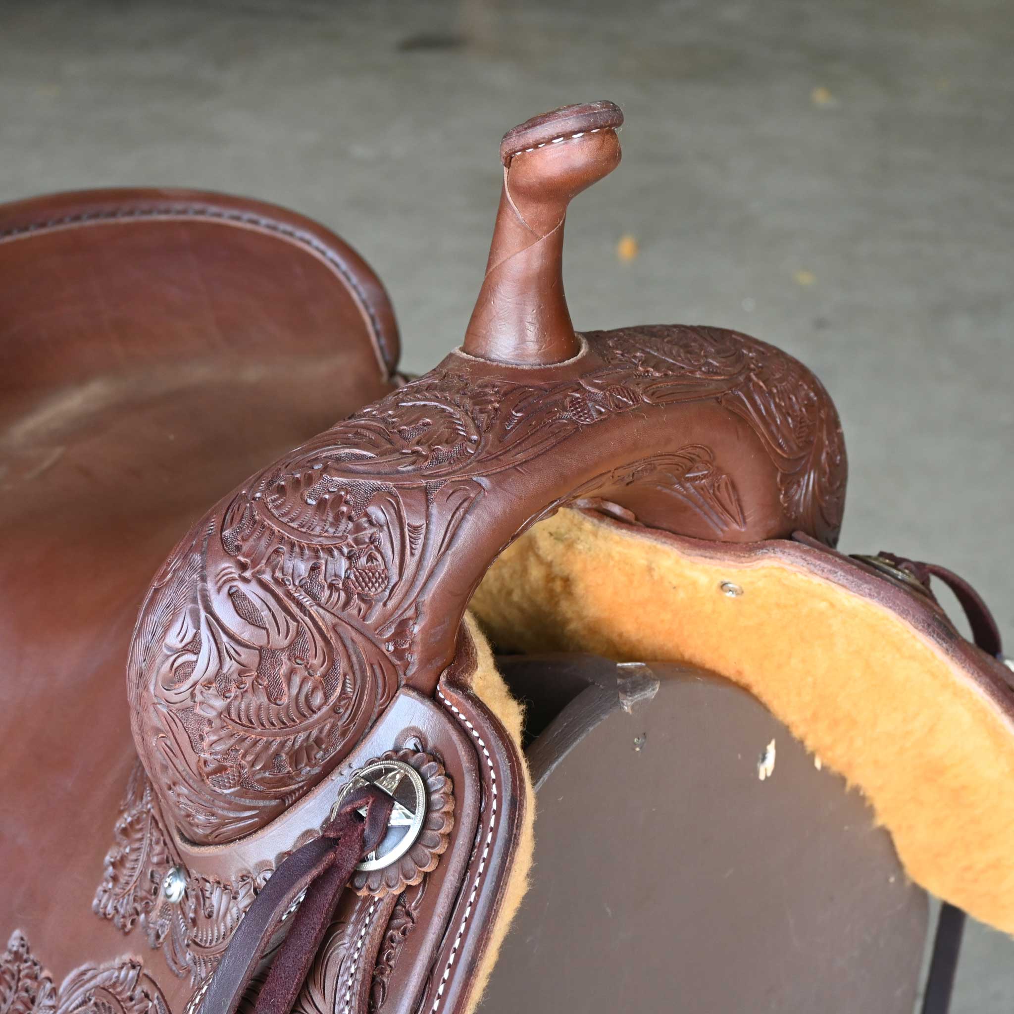 15.5" JEFF SMITH BEAU GALYEAN CUTTING SADDLE - Image 2