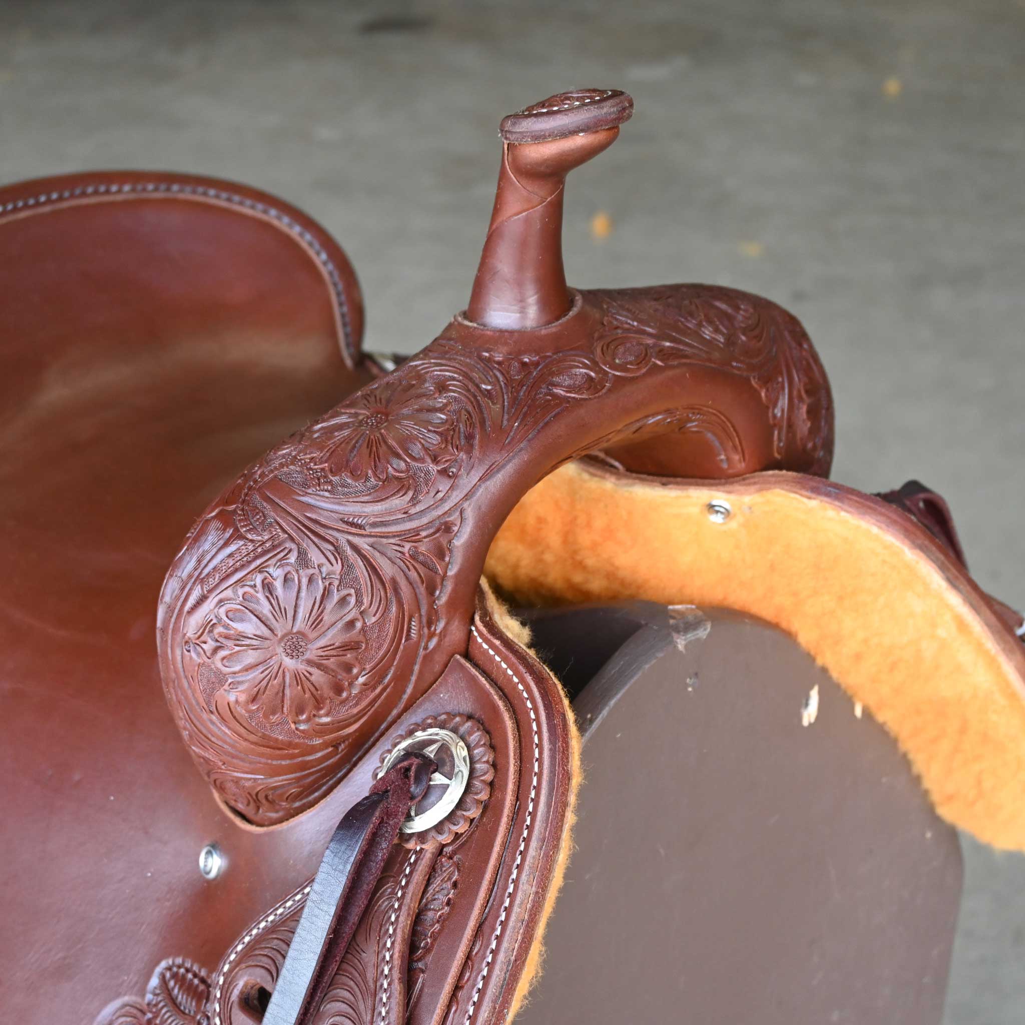 15.5" JEFF SMITH BEAU GALYEAN CUTTING SADDLE - Image 2