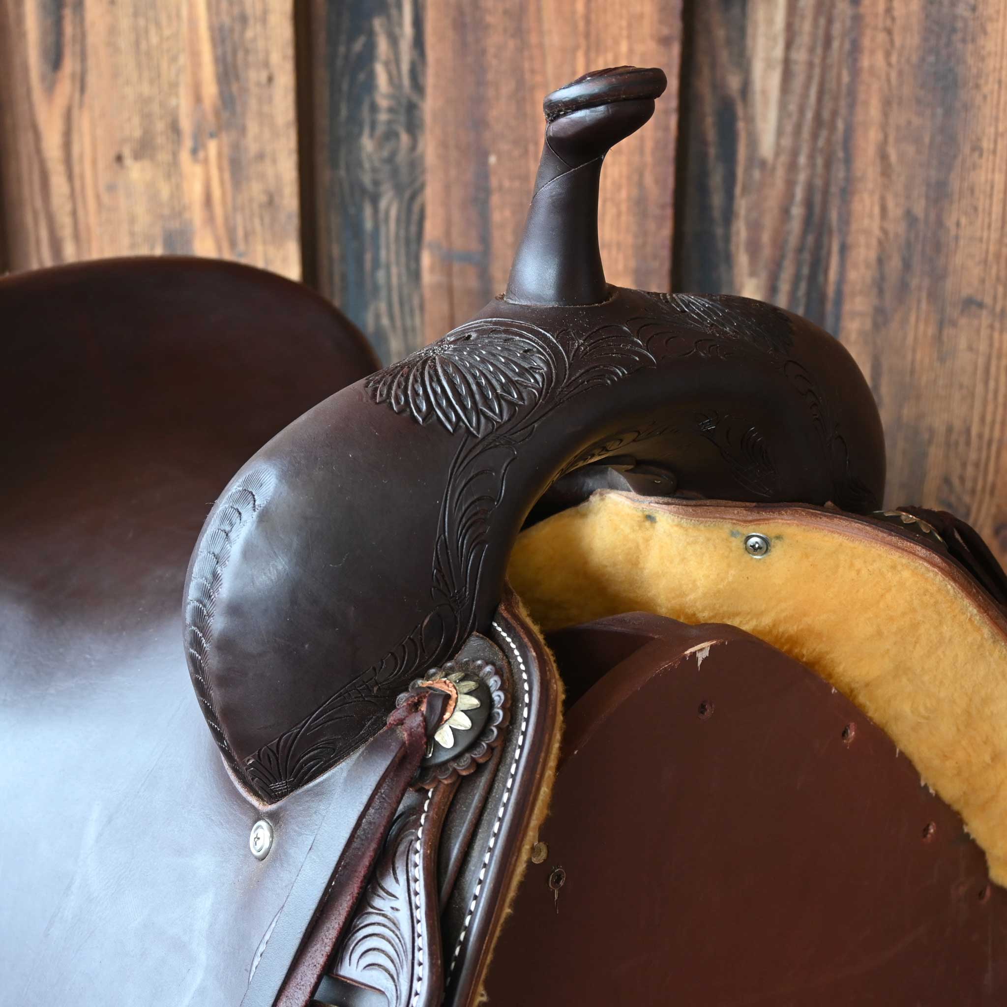 15.5" JEFF SMITH BUSTER WELCH CUTTING SADDLE - Image 2