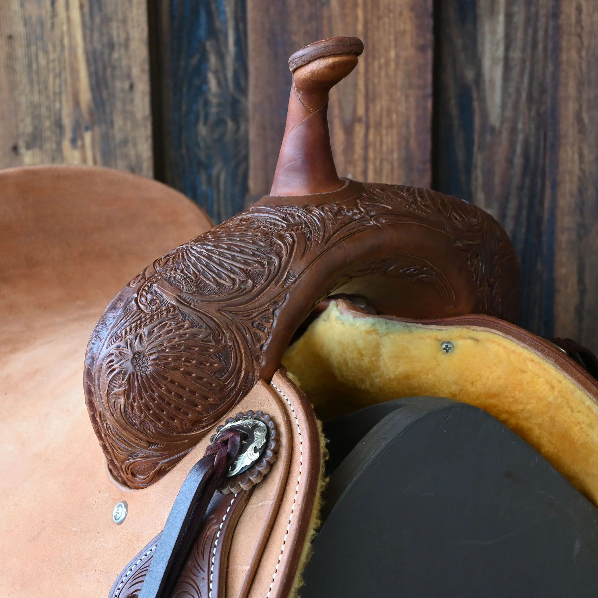 15.5" JEFF SMITH BUSTER WELCH CUTTING SADDLE - Image 2