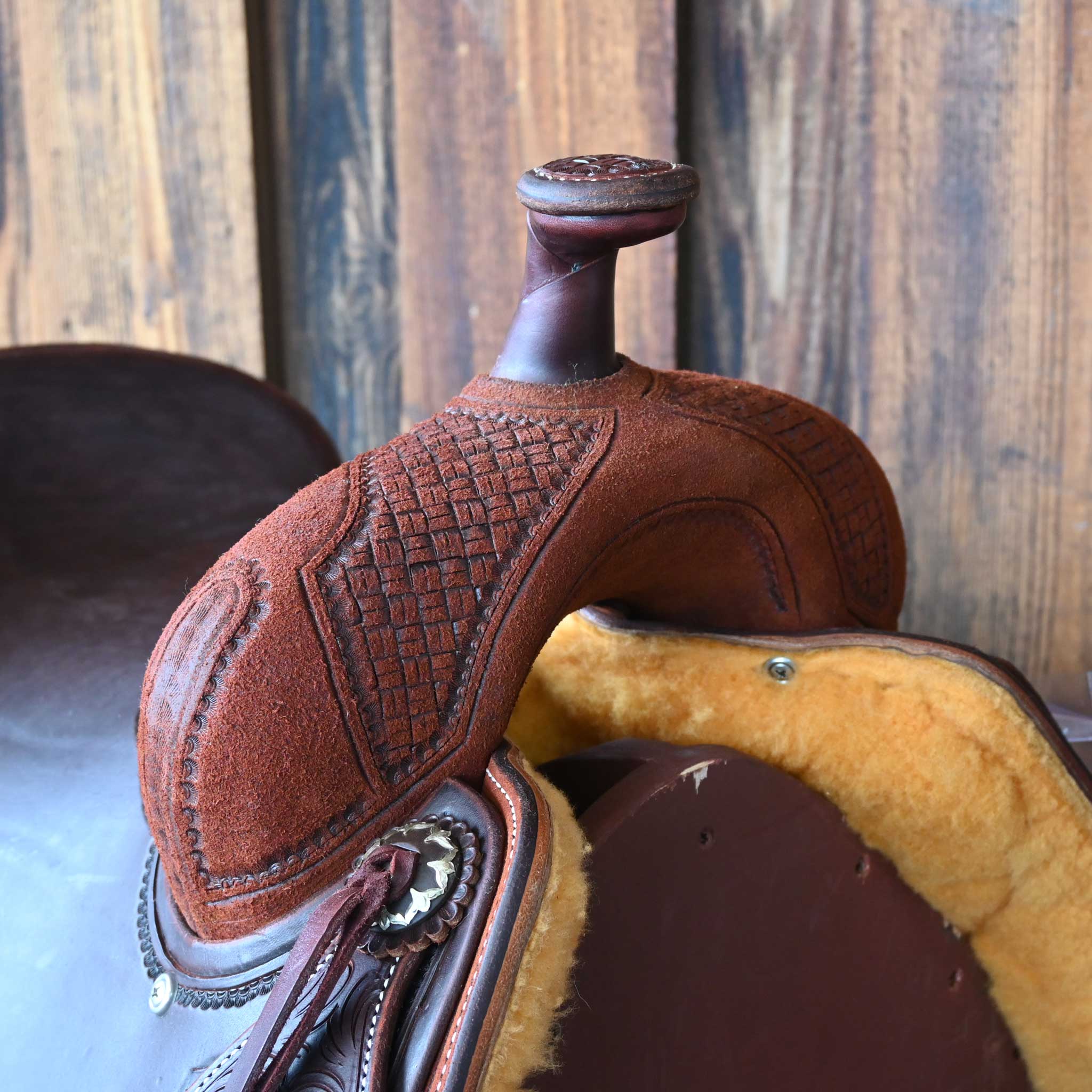 15.5" JEFF SMITH BUSTER WELCH RANCH CUTTER SADDLE - Image 2