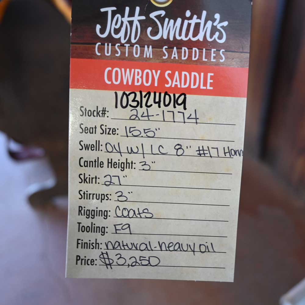 15.5" JEFF SMITH COWBOY SADDLE - Image 3