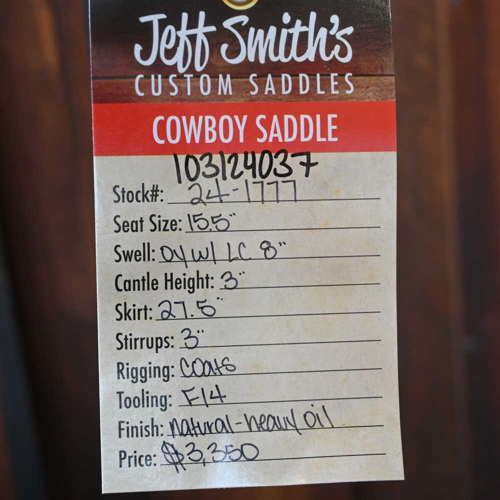 15.5" JEFF SMITH COWBOY SADDLE - Image 3