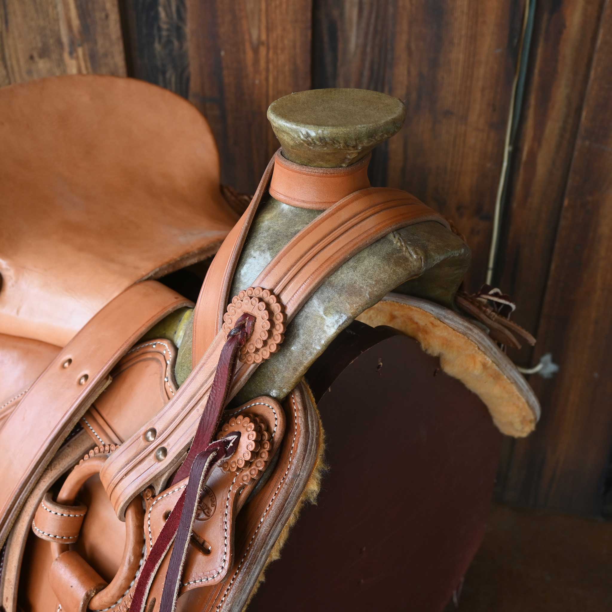 15.5" TESKEY'S VAQUERO RANCH SADDLE - Image 2