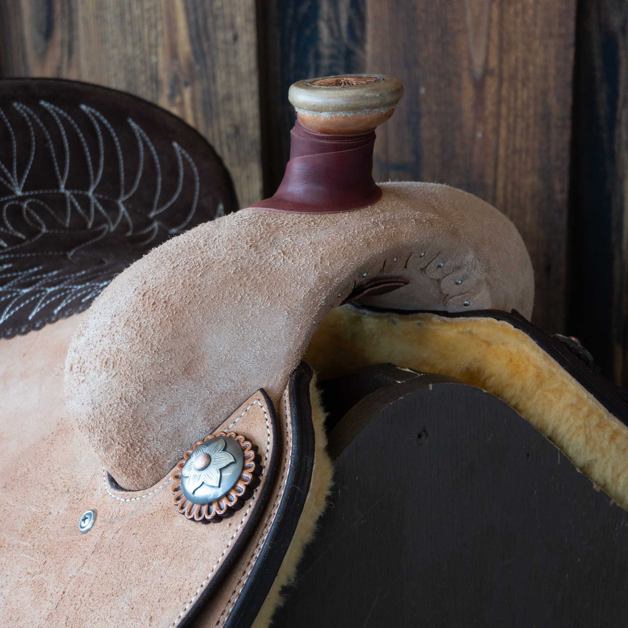 15.5" TESKEY'S CALF ROPING SADDLE - Image 2