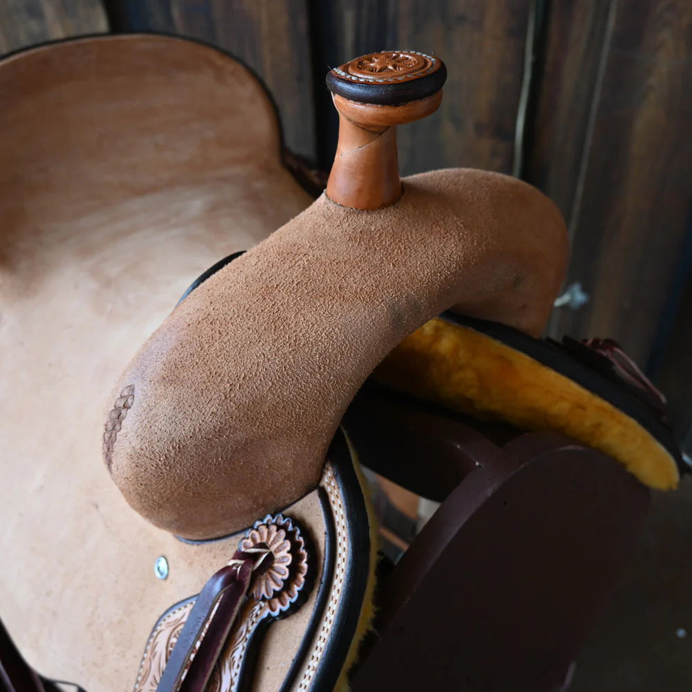 15.5" TESKEY'S PRO CUTTER RANCH CUTTER SADDLE - Image 2