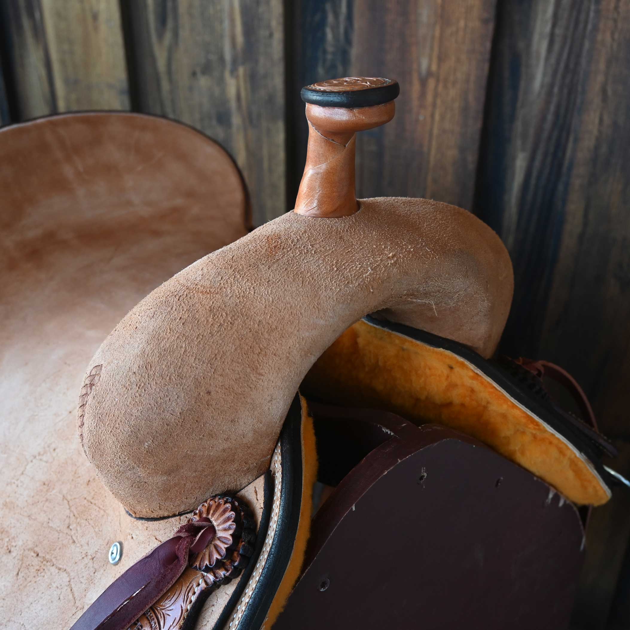 15.5" TESKEY'S PRO CUTTER RANCH CUTTER SADDLE - Image 2