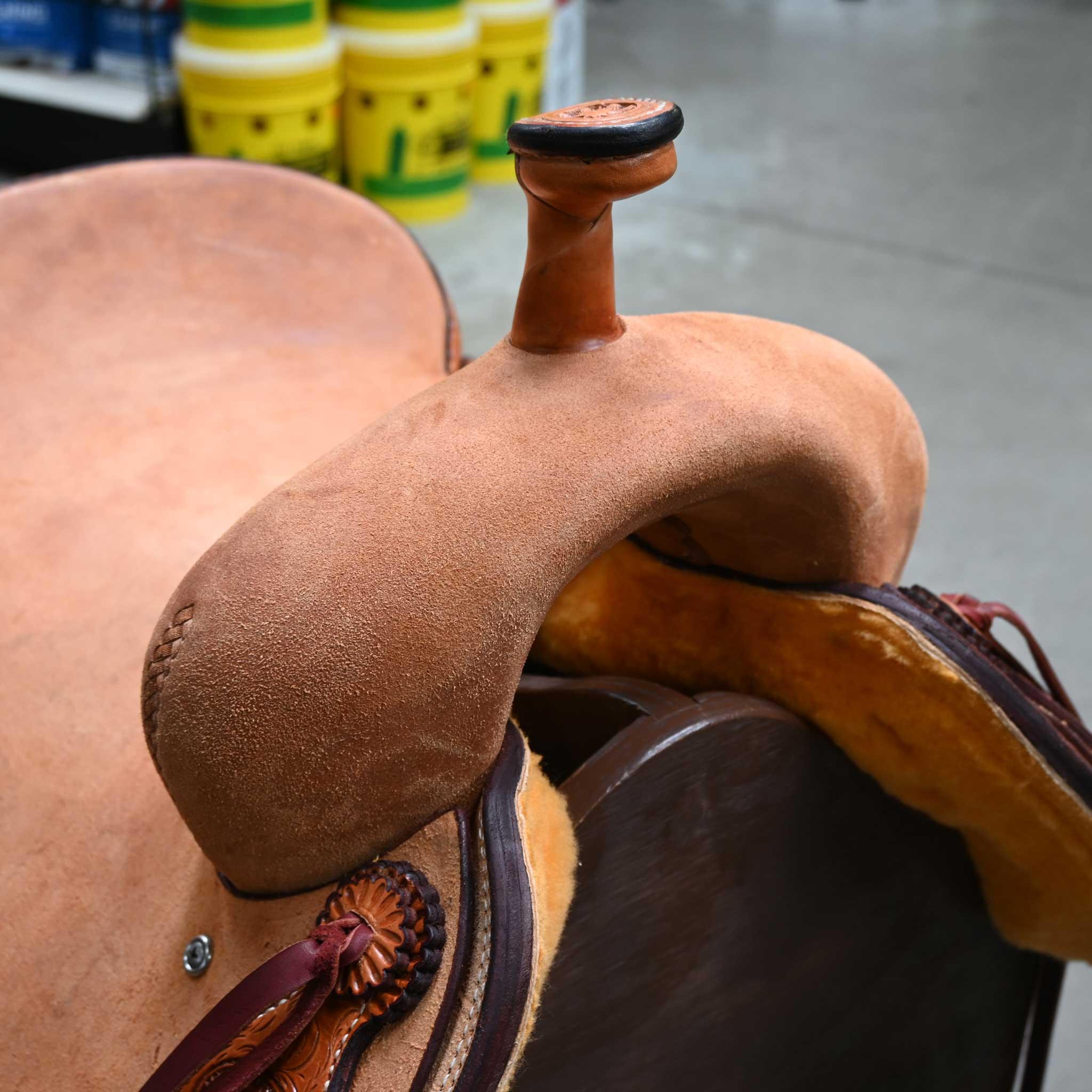 15.5" TESKEY'S PRO CUTTER RANCH CUTTER SADDLE - Image 2
