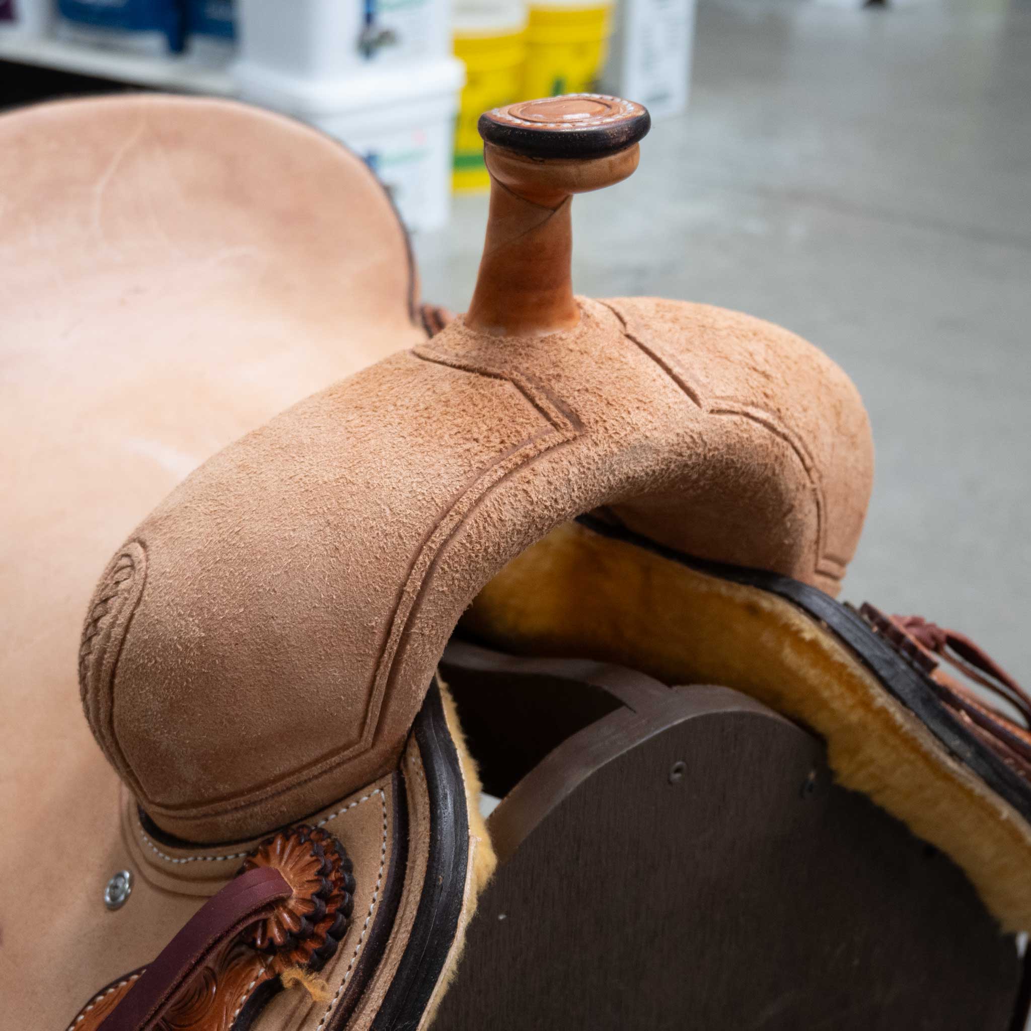15.5" TESKEY'S PRO CUTTER RANCH CUTTER SADDLE - Image 2