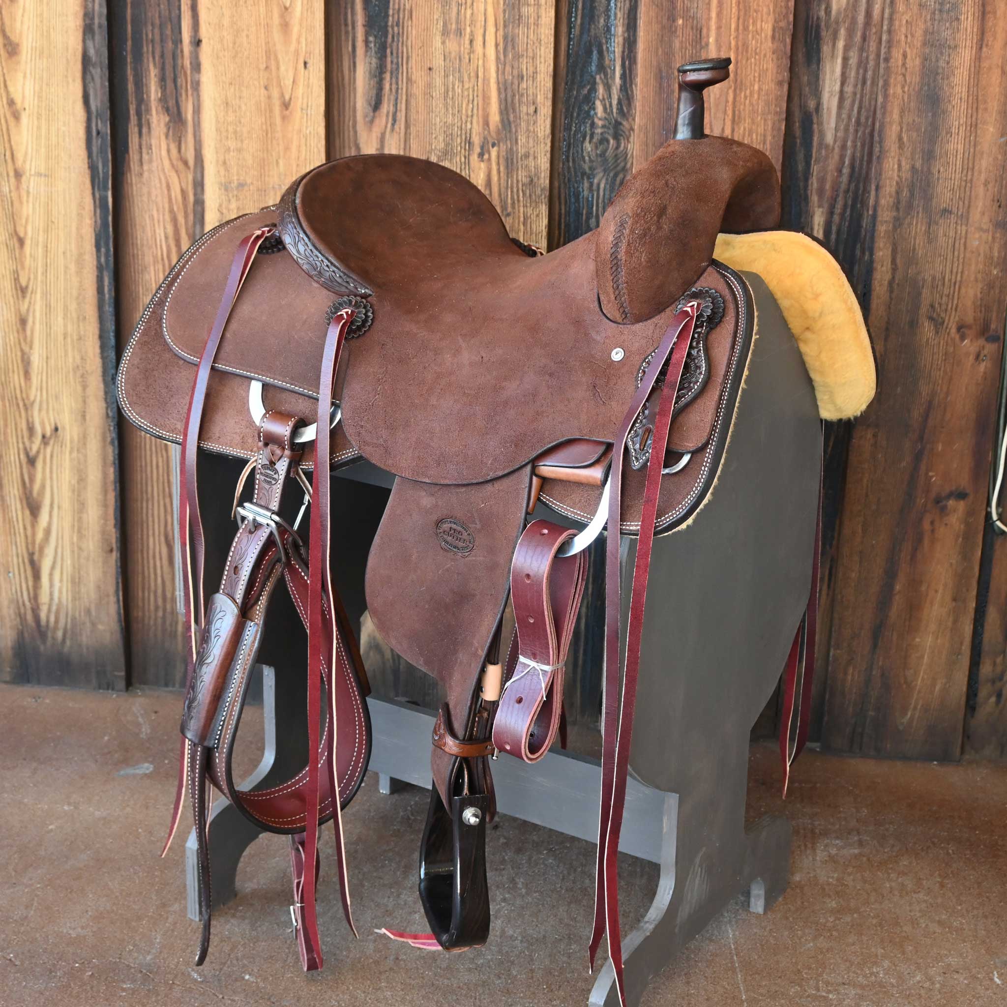 15.5" TESKEY'S PRO CUTTER RANCH CUTTER SADDLE