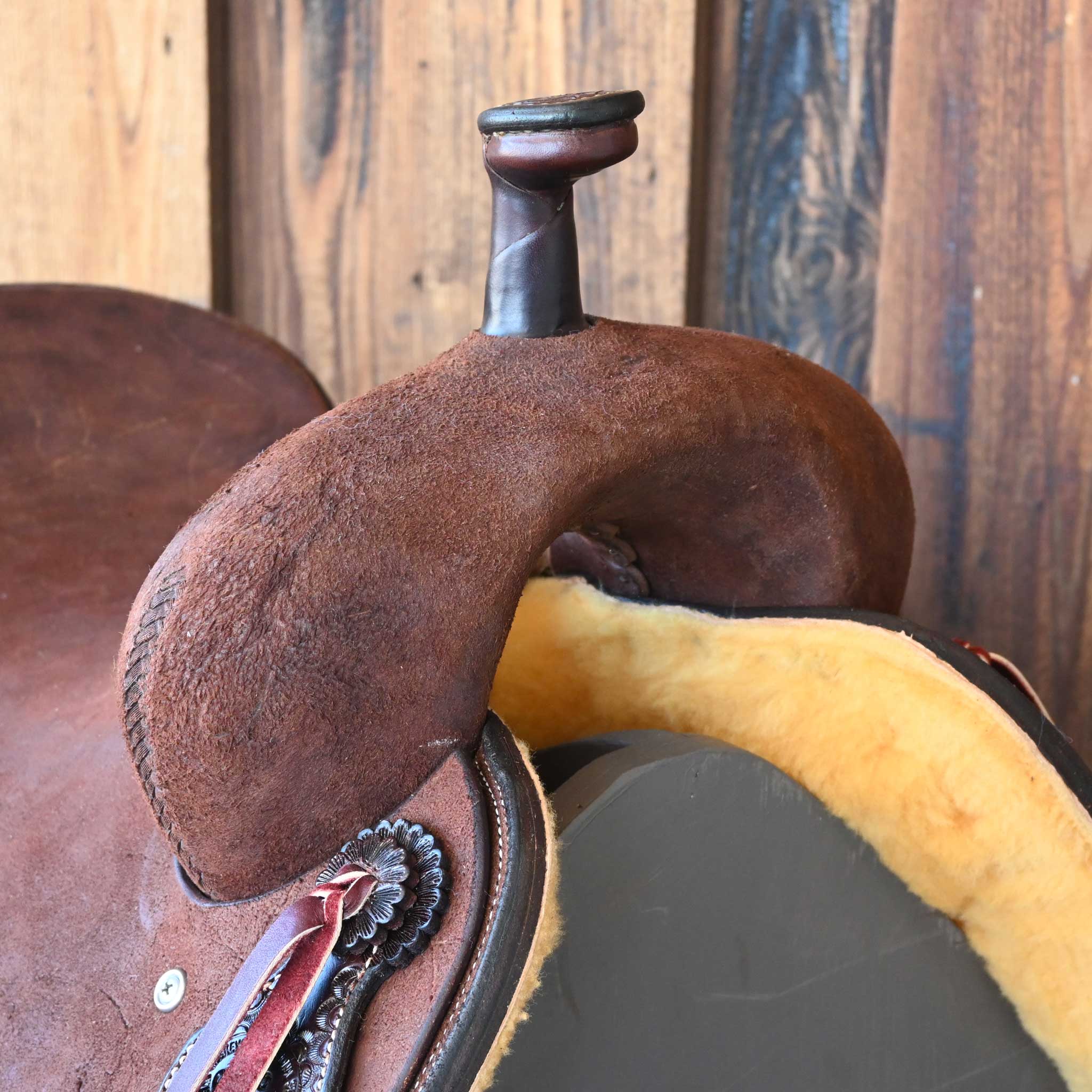 15.5" TESKEY'S PRO CUTTER RANCH CUTTER SADDLE - Image 2