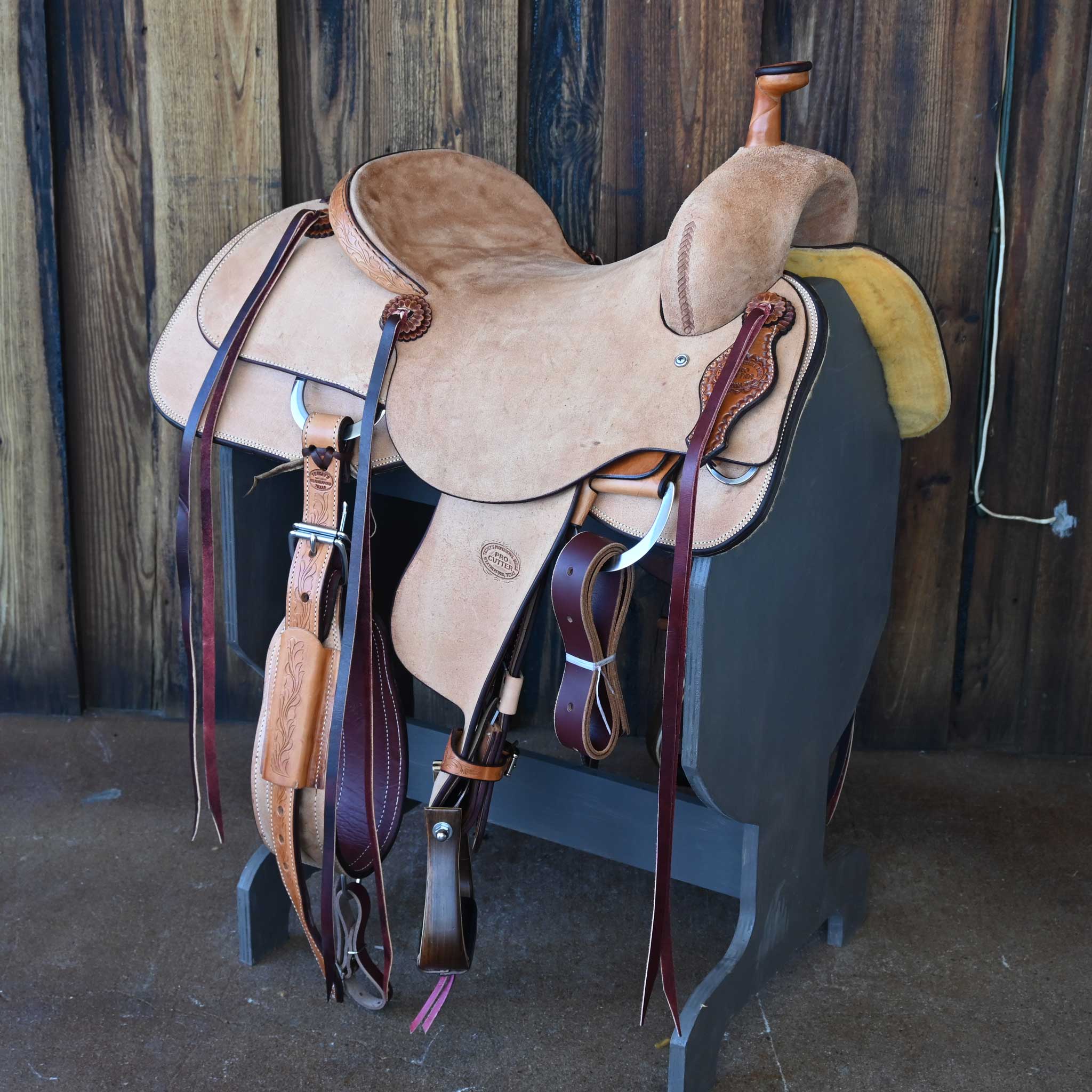 15.5" TESKEY'S PRO CUTTER RANCH CUTTER SADDLE