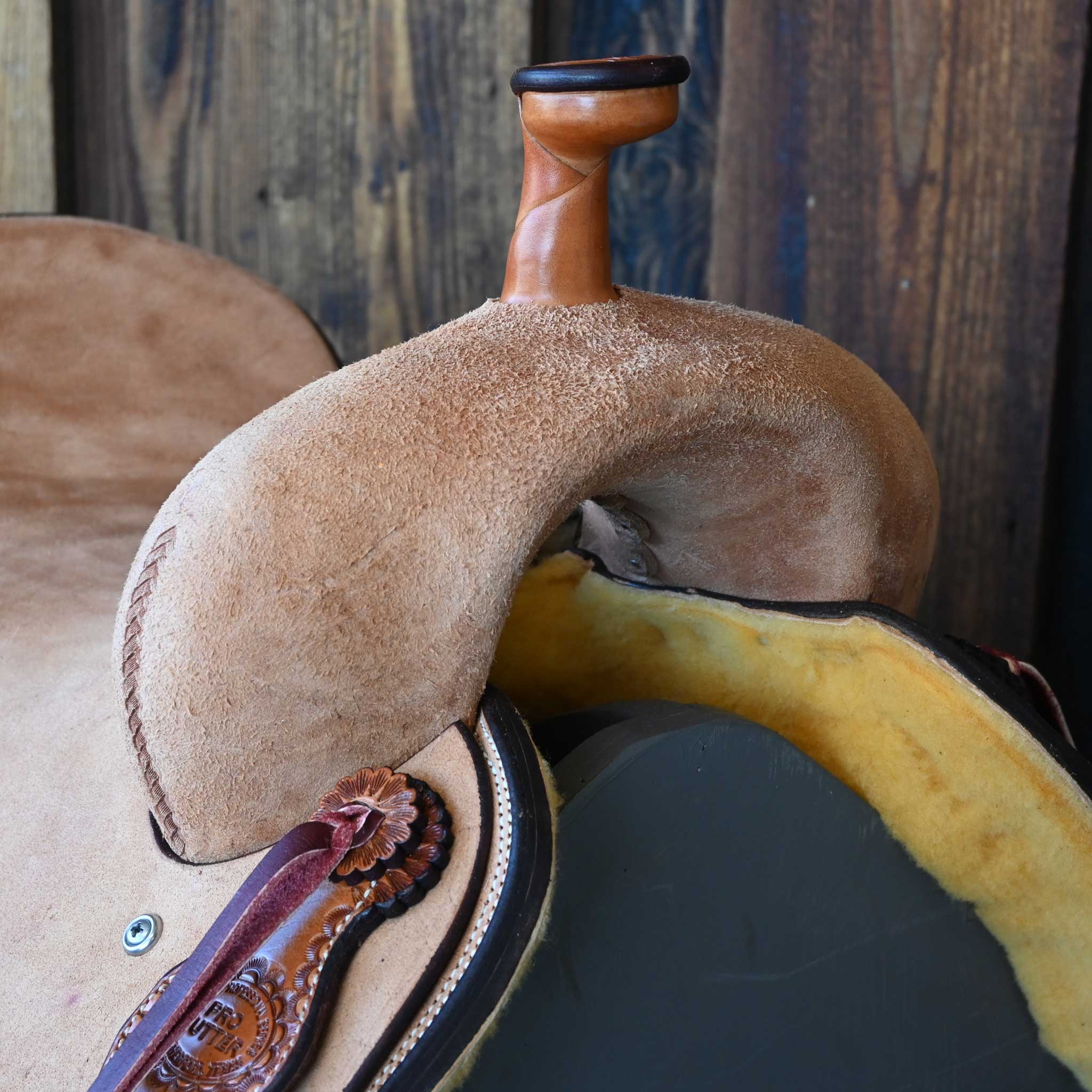15.5" TESKEY'S PRO CUTTER RANCH CUTTER SADDLE - Image 2