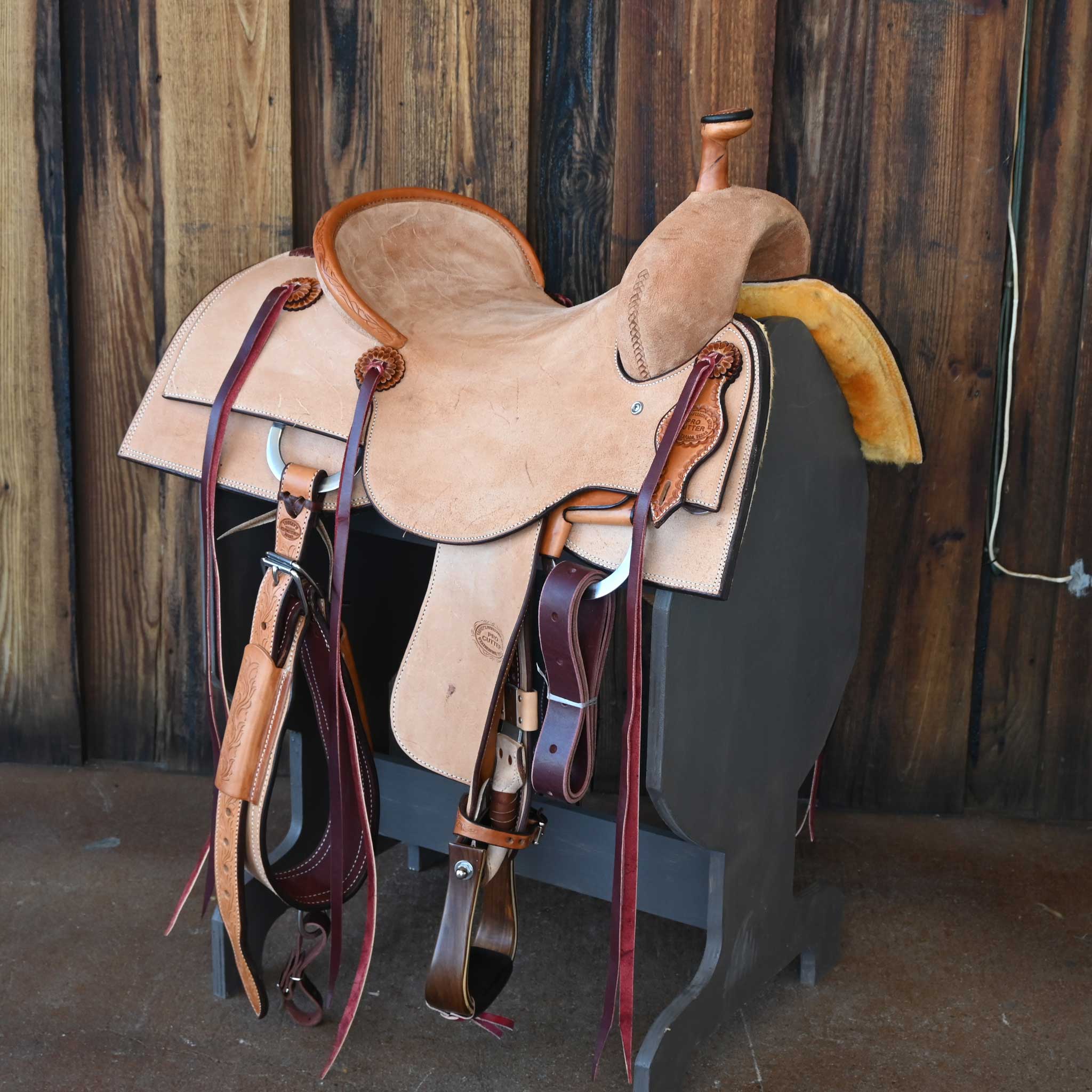 15.5" TESKEY'S PRO CUTTER RANCH CUTTER SADDLE