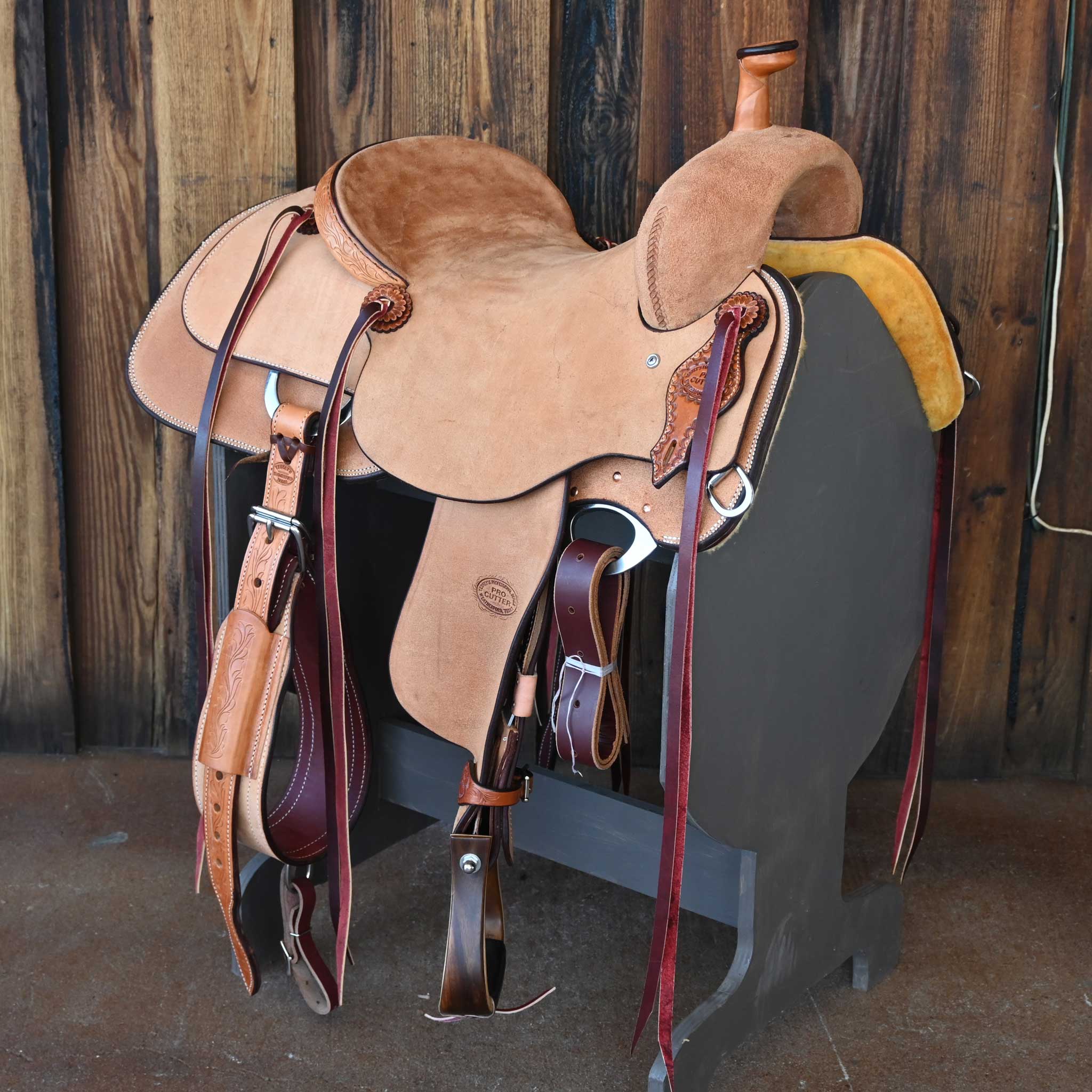 15.5" TESKEY'S PRO CUTTER RANCH CUTTER SADDLE