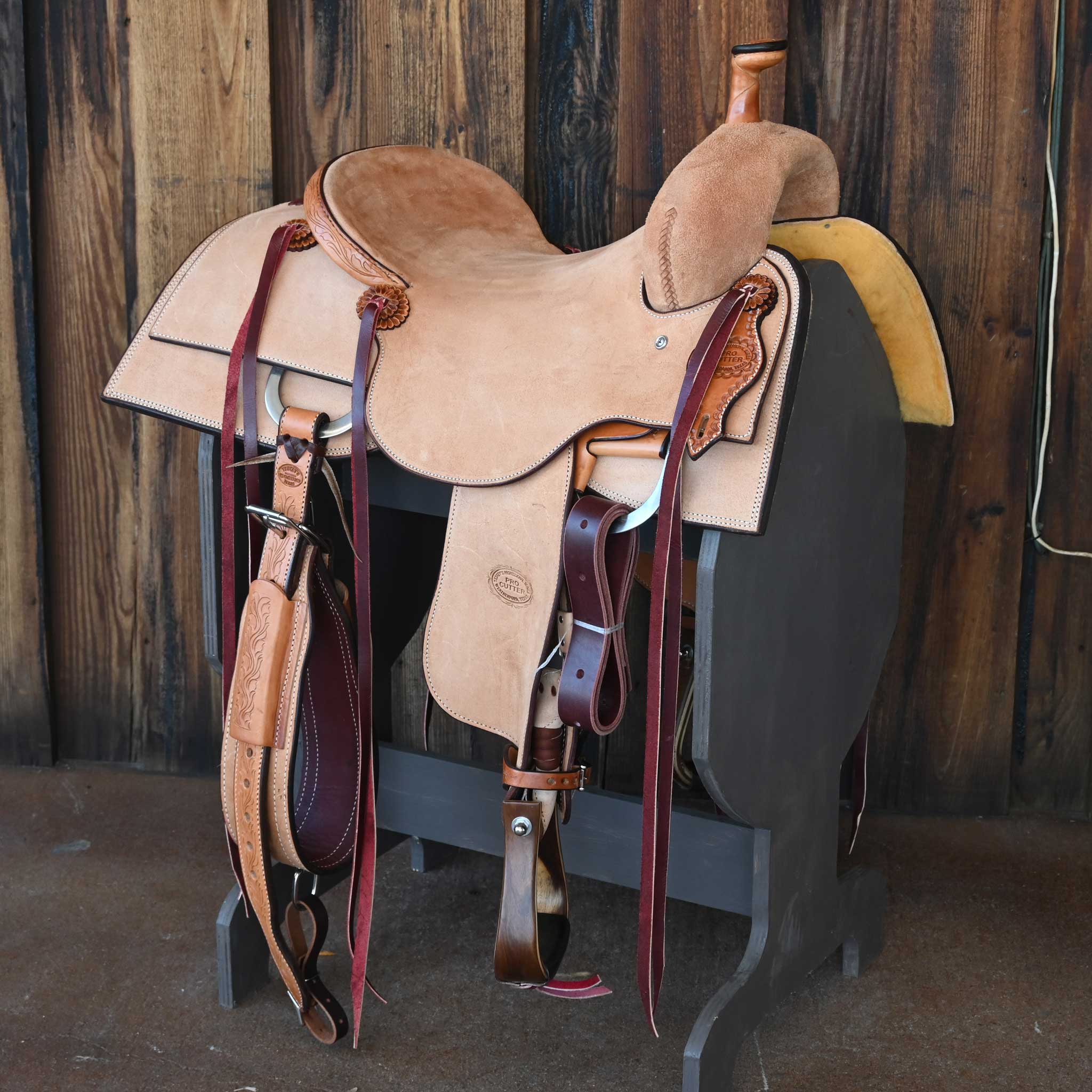 15.5" TESKEY'S PRO CUTTER RANCH CUTTER SADDLE