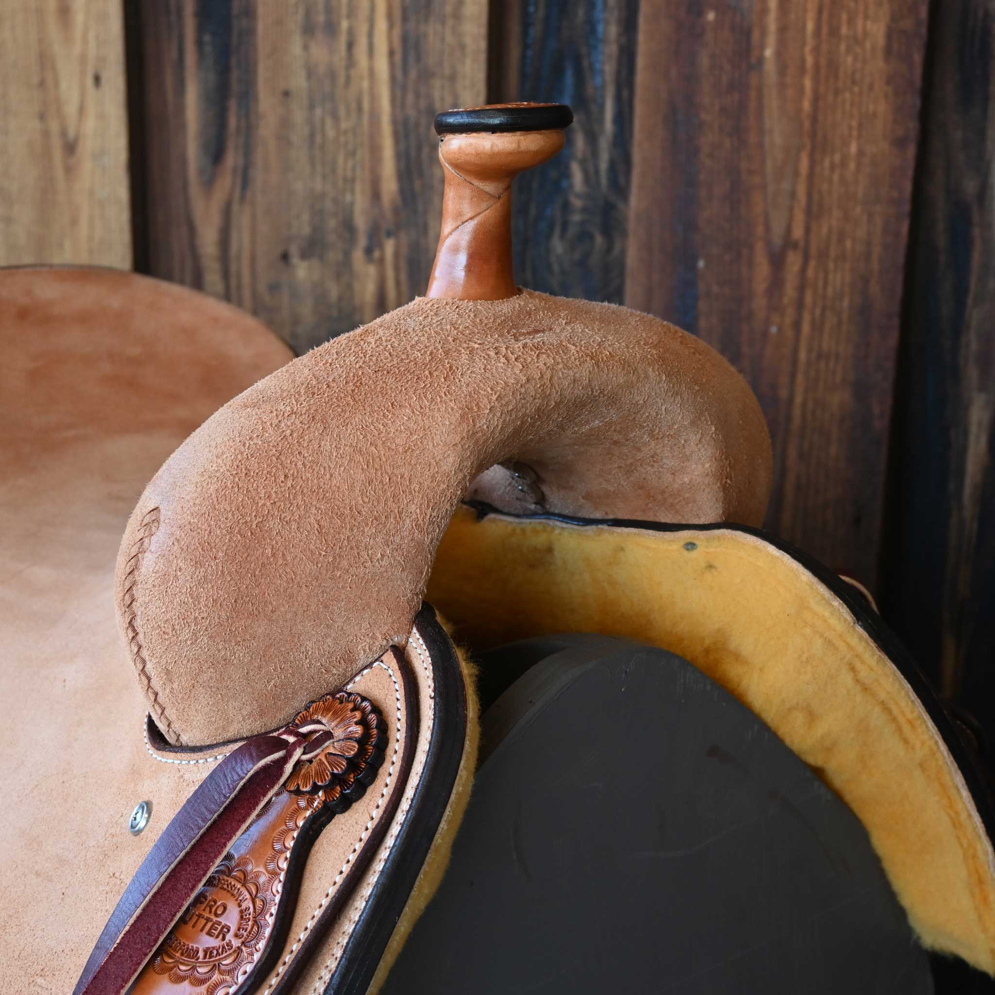 15.5" TESKEY'S PRO CUTTER RANCH CUTTER SADDLE - Image 2