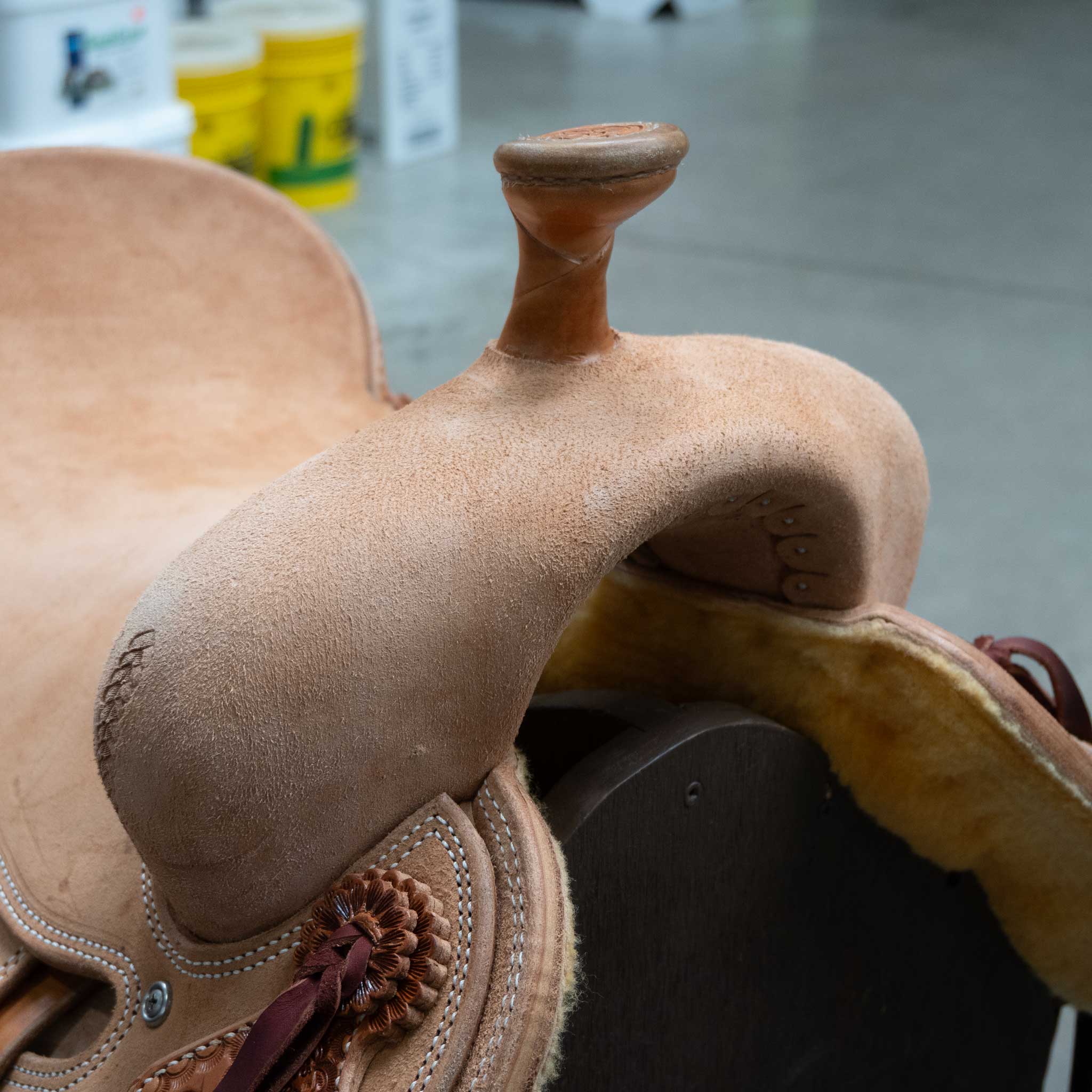 15.5" TESKEY'S RANCH CUTTER SADDLE - Image 2