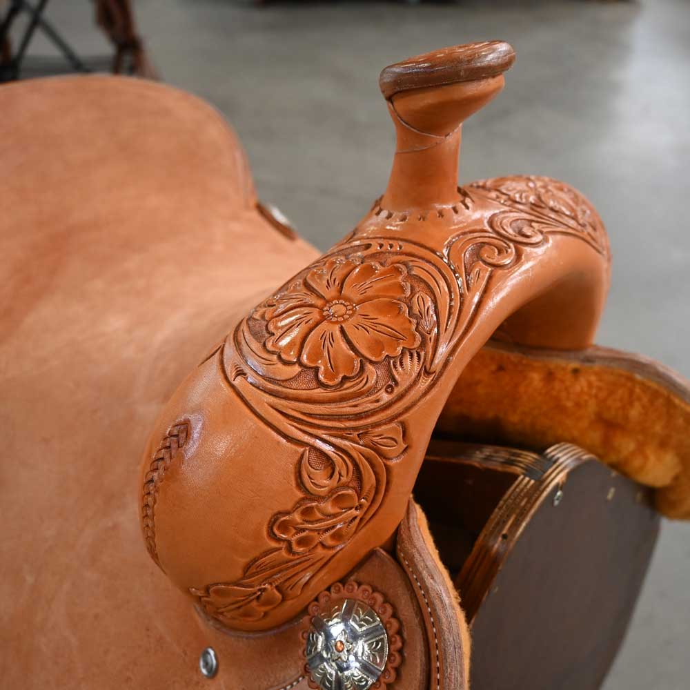 15.5" TESKEY'S RANCH CUTTER SADDLE - Image 2