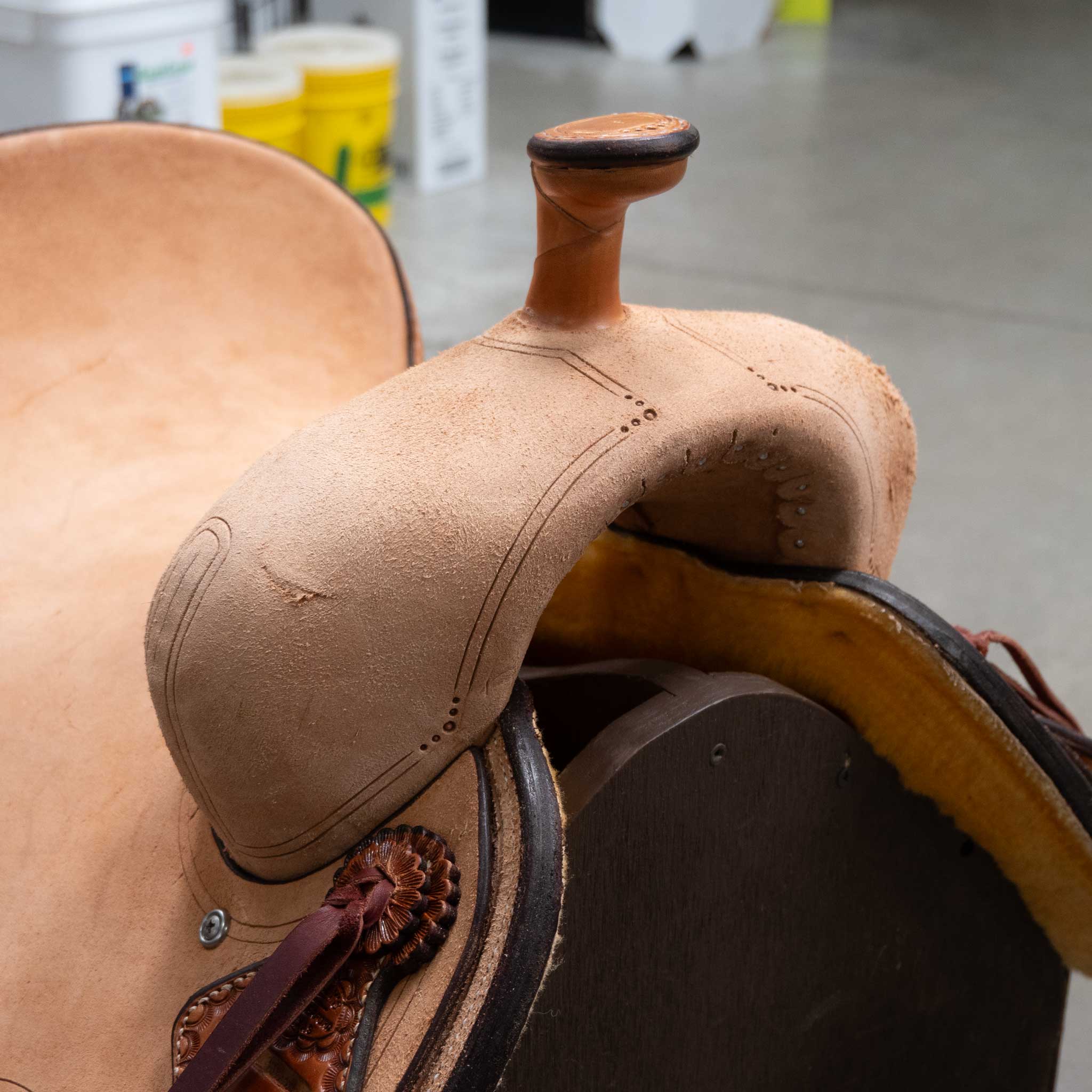15.5" TESKEY'S RANCH CUTTER SADDLE - Image 2