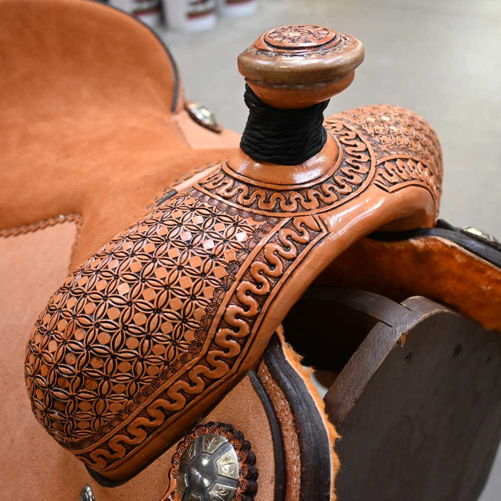 15.5" TESKEY'S CALF ROPING SADDLE - Image 2
