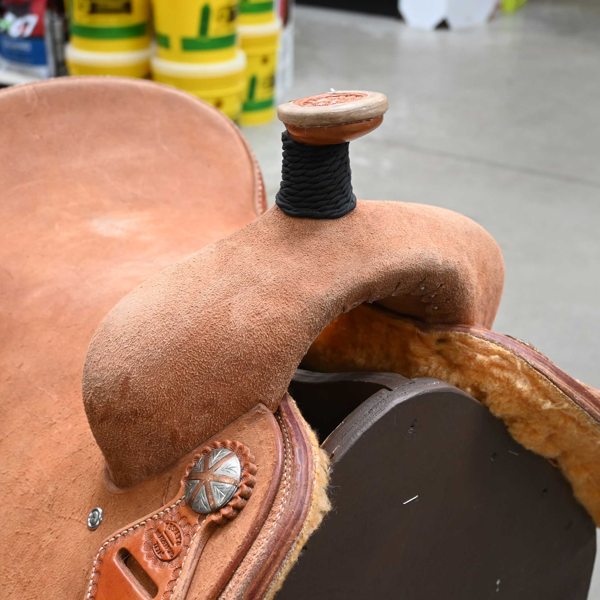 15.5" TESKEY'S TEAM ROPING SADDLE - Image 2