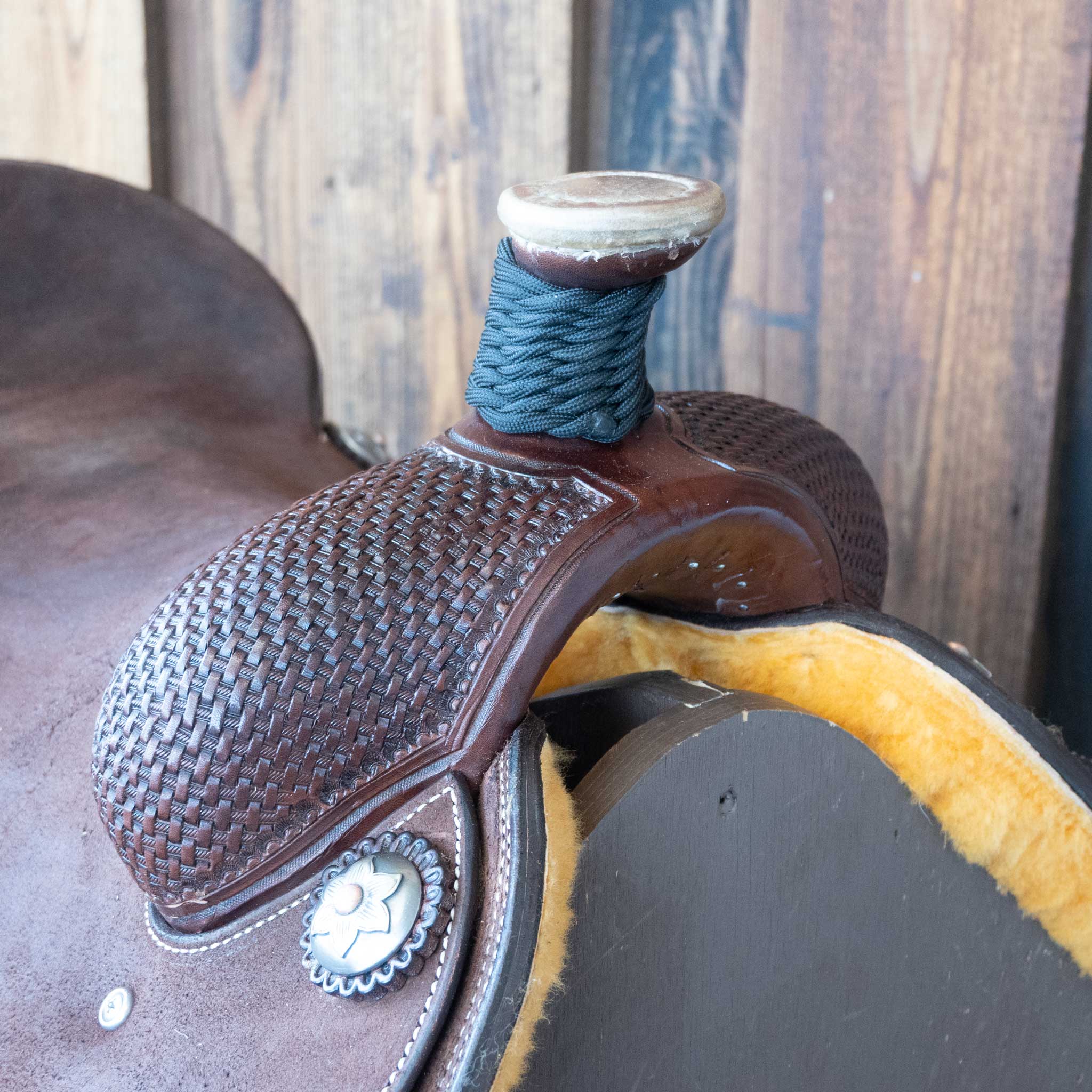 15.5" TESKEY'S TEAM ROPING SADDLE - Image 2