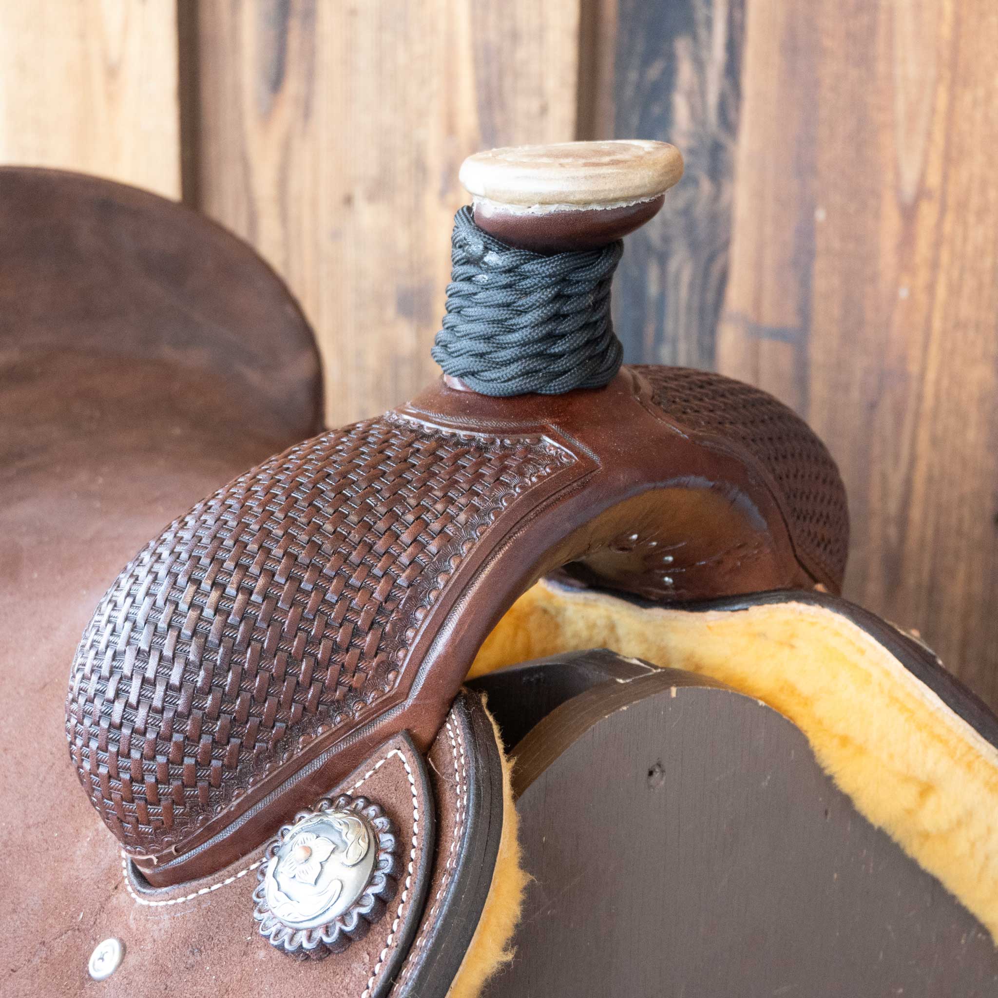 15.5" TESKEY'S TEAM ROPING SADDLE - Image 2