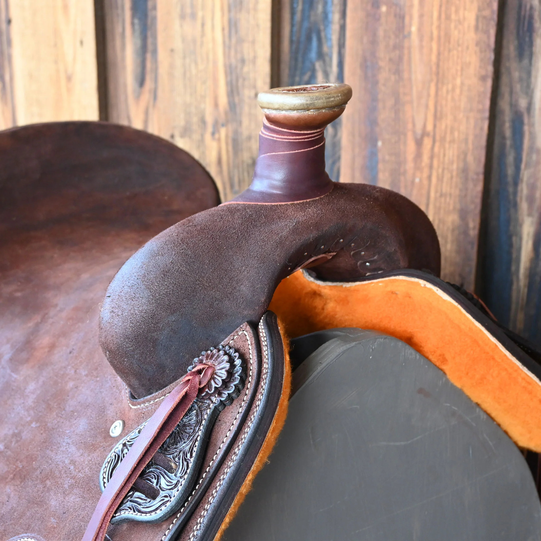 15.5" TESKEY'S TEAM ROPING SADDLE - Image 2