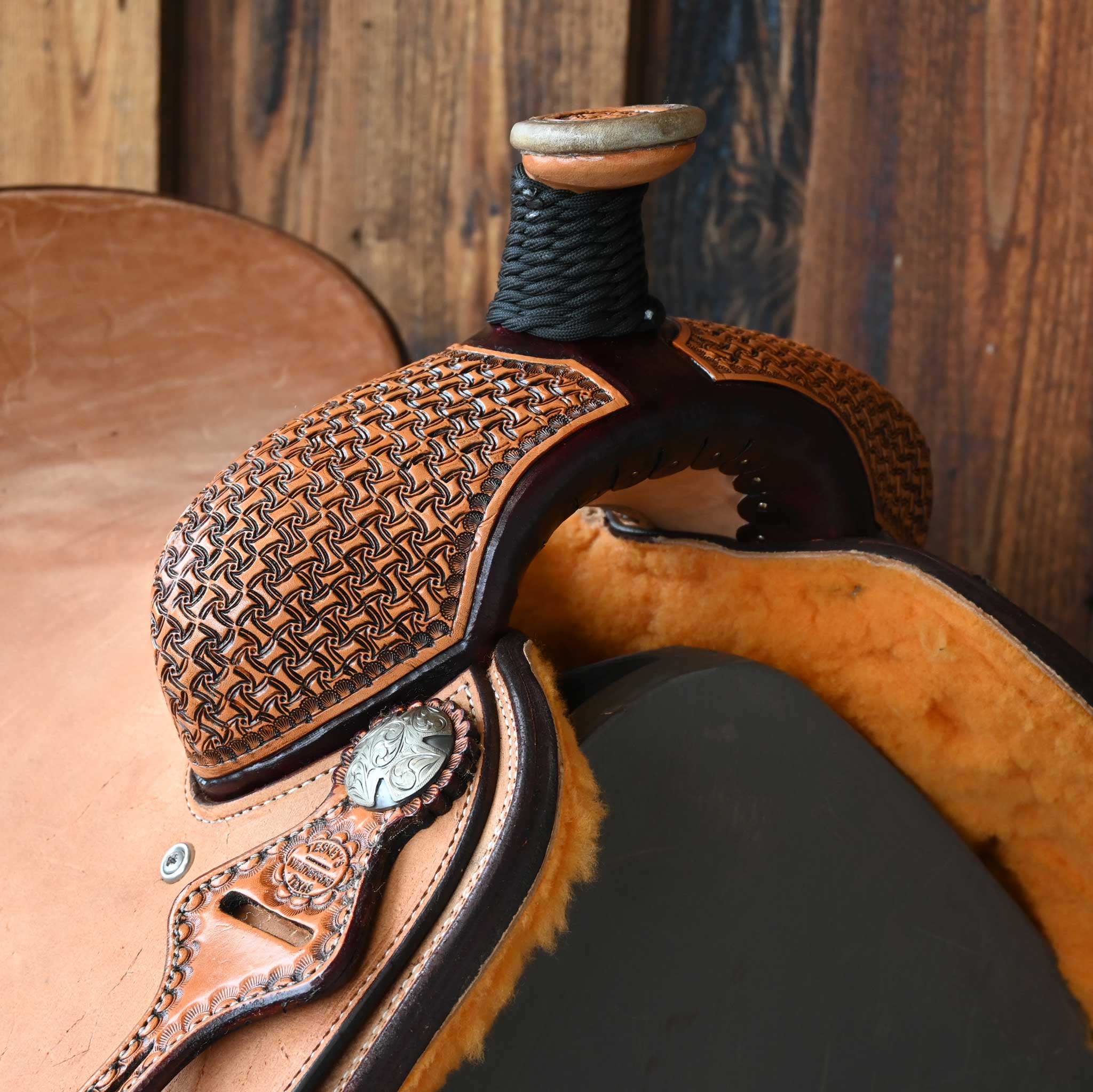 15.5" TESKEY'S TEAM ROPING SADDLE - Image 2