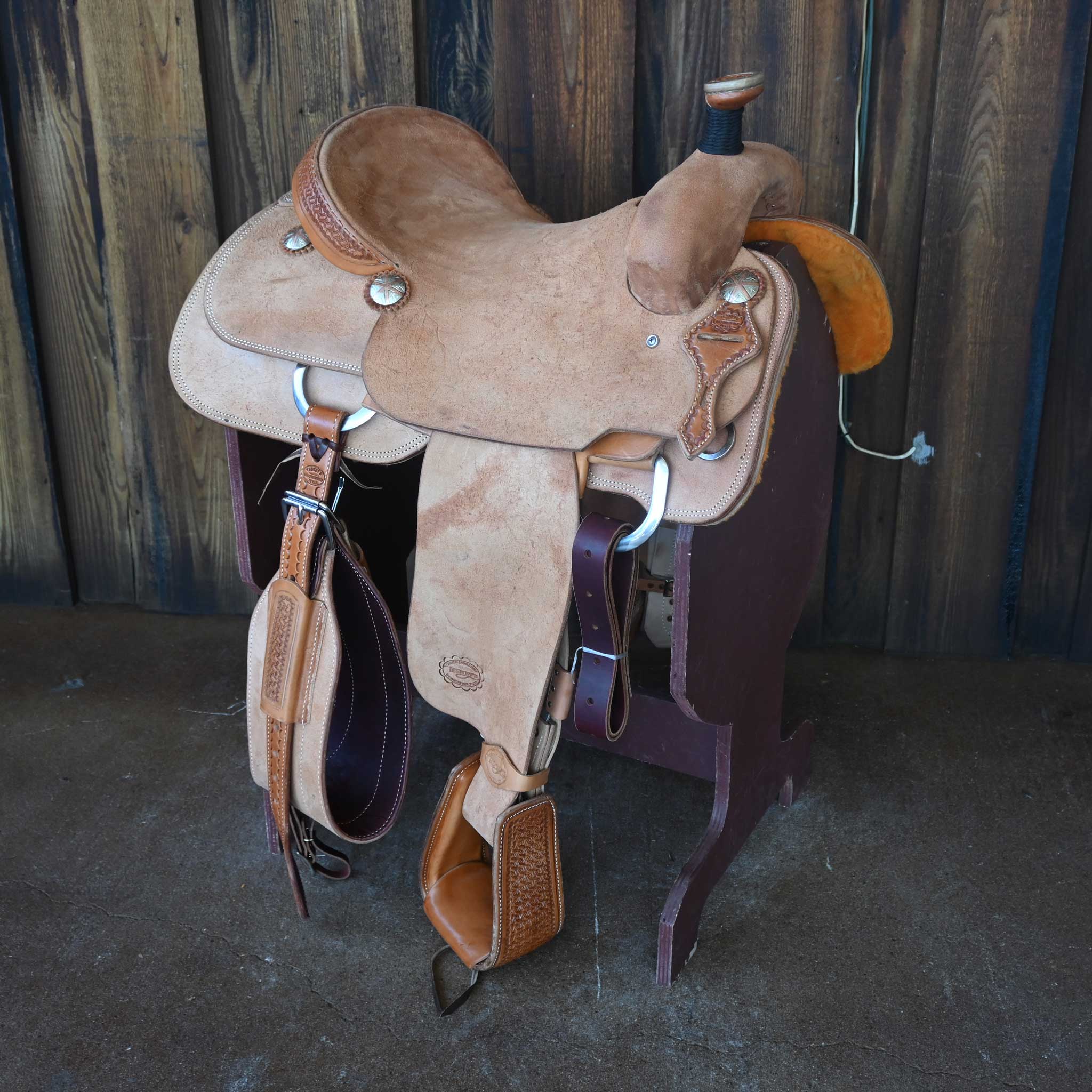 15.5" TESKEY'S TEAM ROPING SADDLE