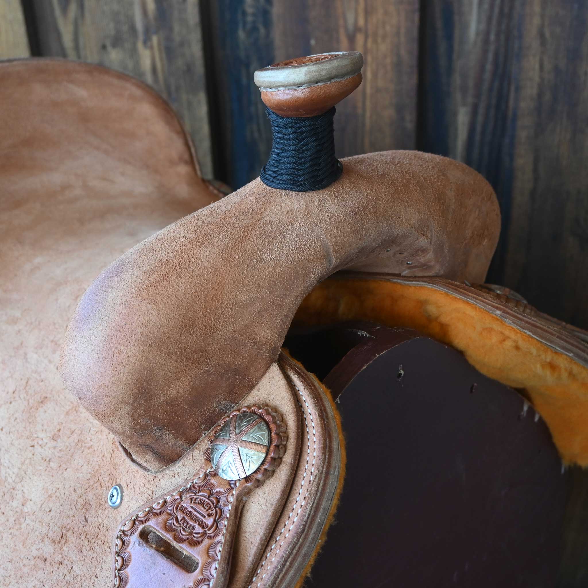 15.5" TESKEY'S TEAM ROPING SADDLE - Image 2