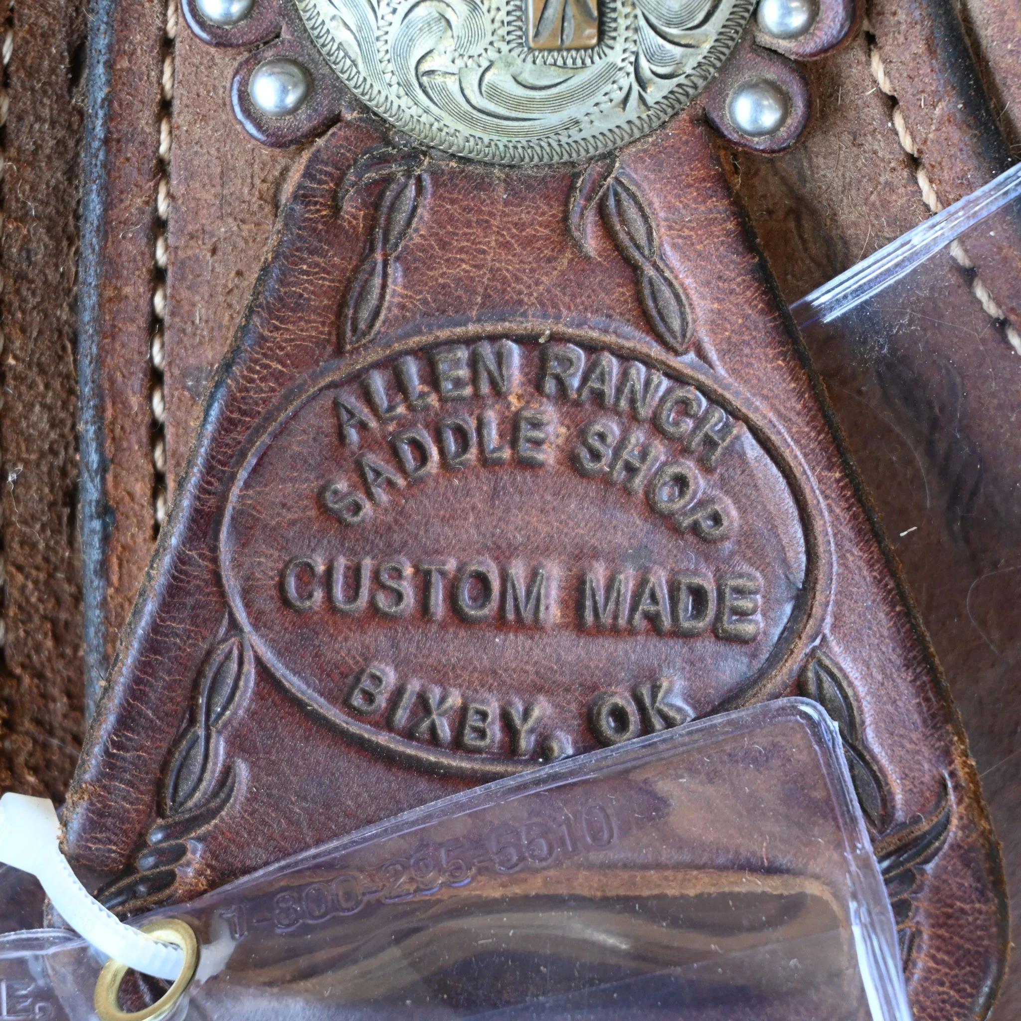 15.5" USED ALLEN RANCH TEAM TEAM ROPING SADDLE - Image 4